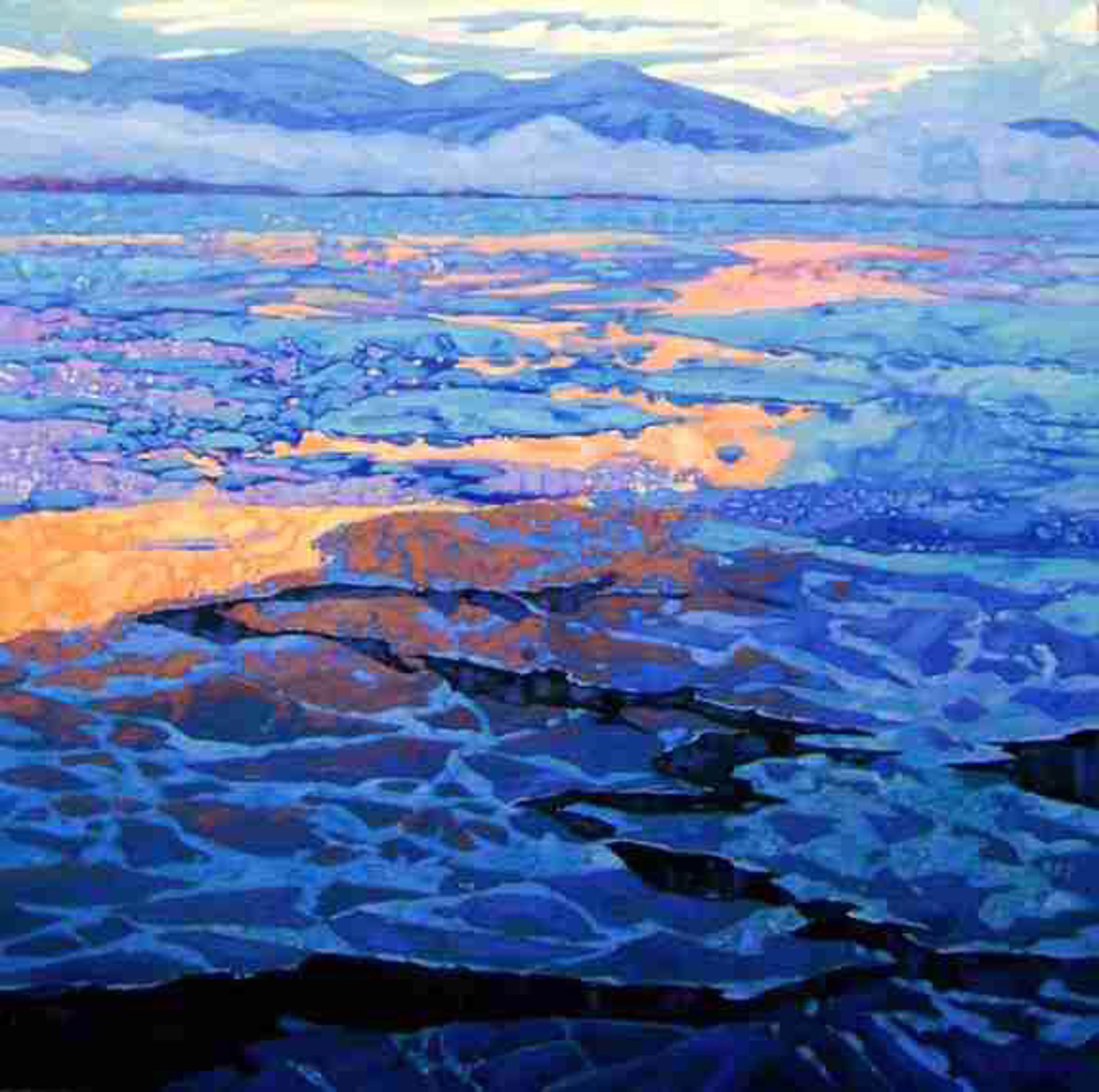 Sunset Arctic Ocean by Dominik Modlinski