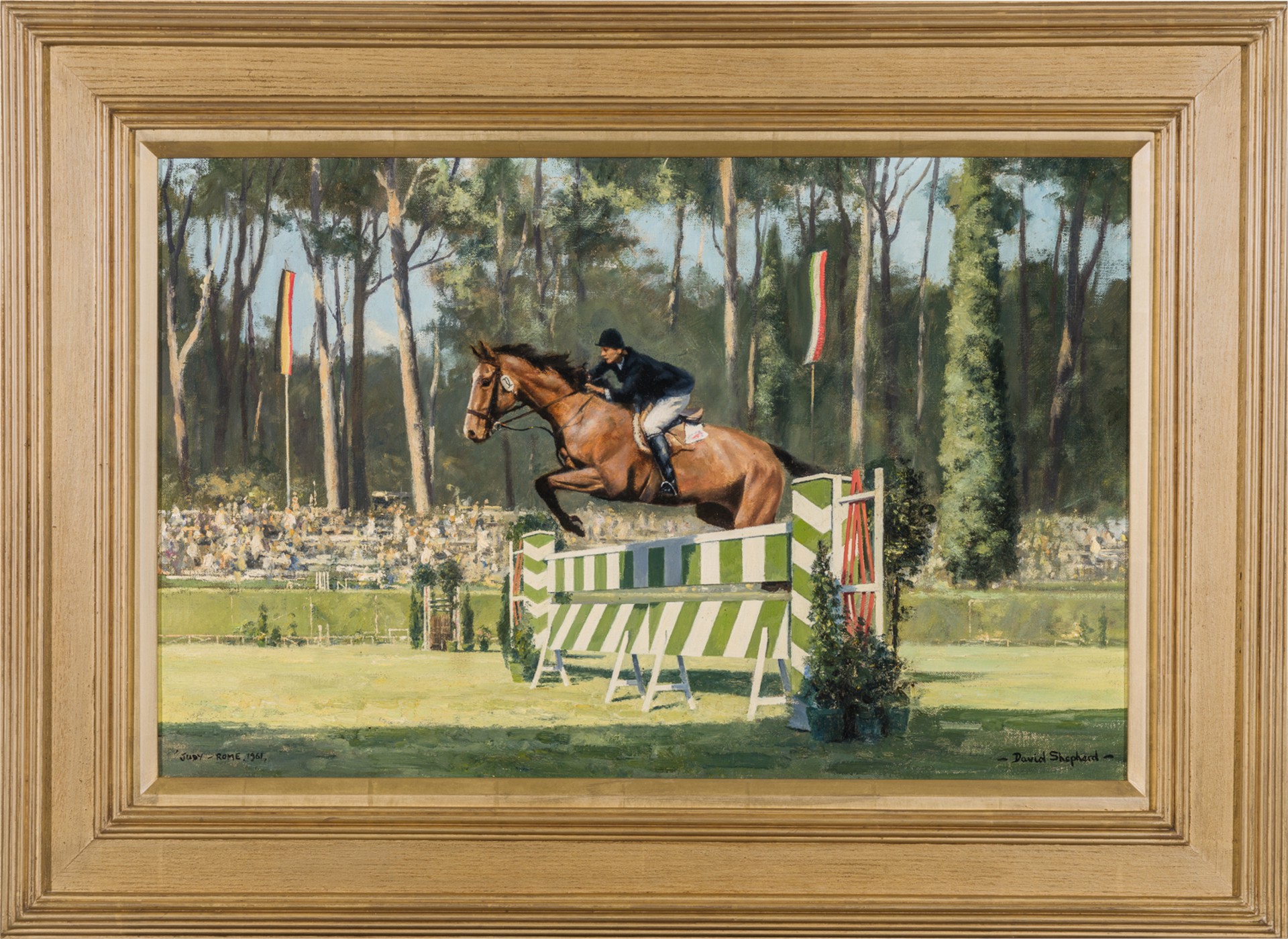 JUDY ON SPRING FEVER AT THE ROME OLYMPICS by David Shepherd
