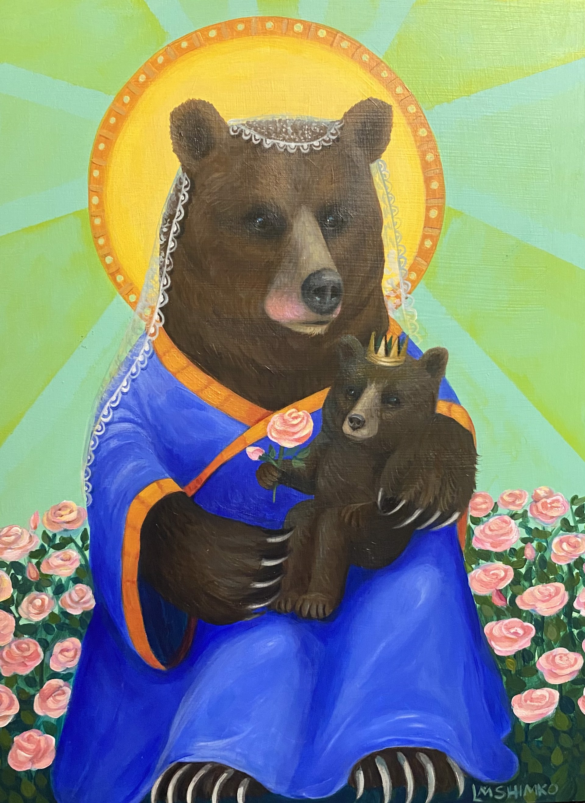 Mother and Child (Roses) by Lisa Shimko