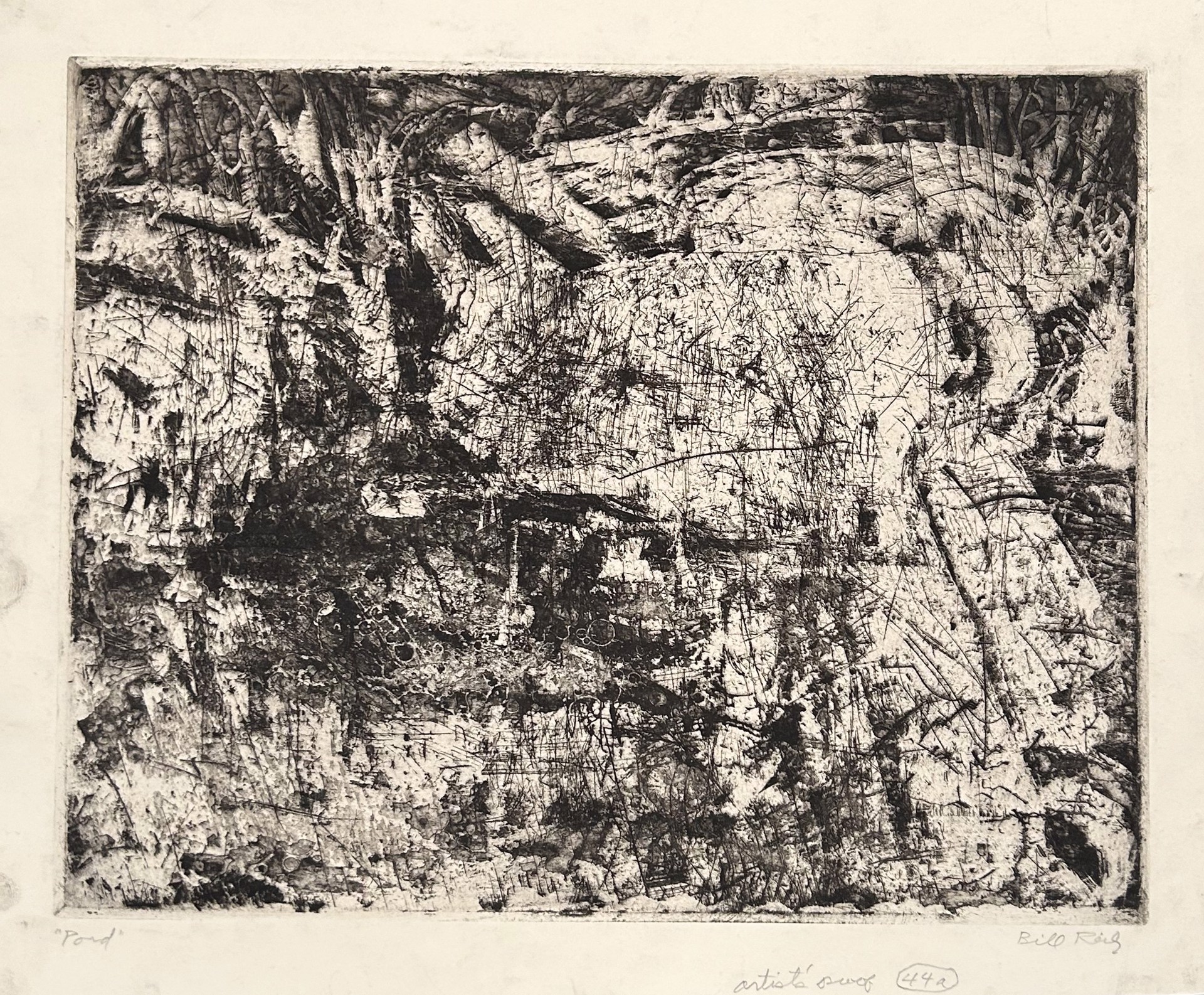 44a. Pond (Artist's proof) by Bill Reily - Prints