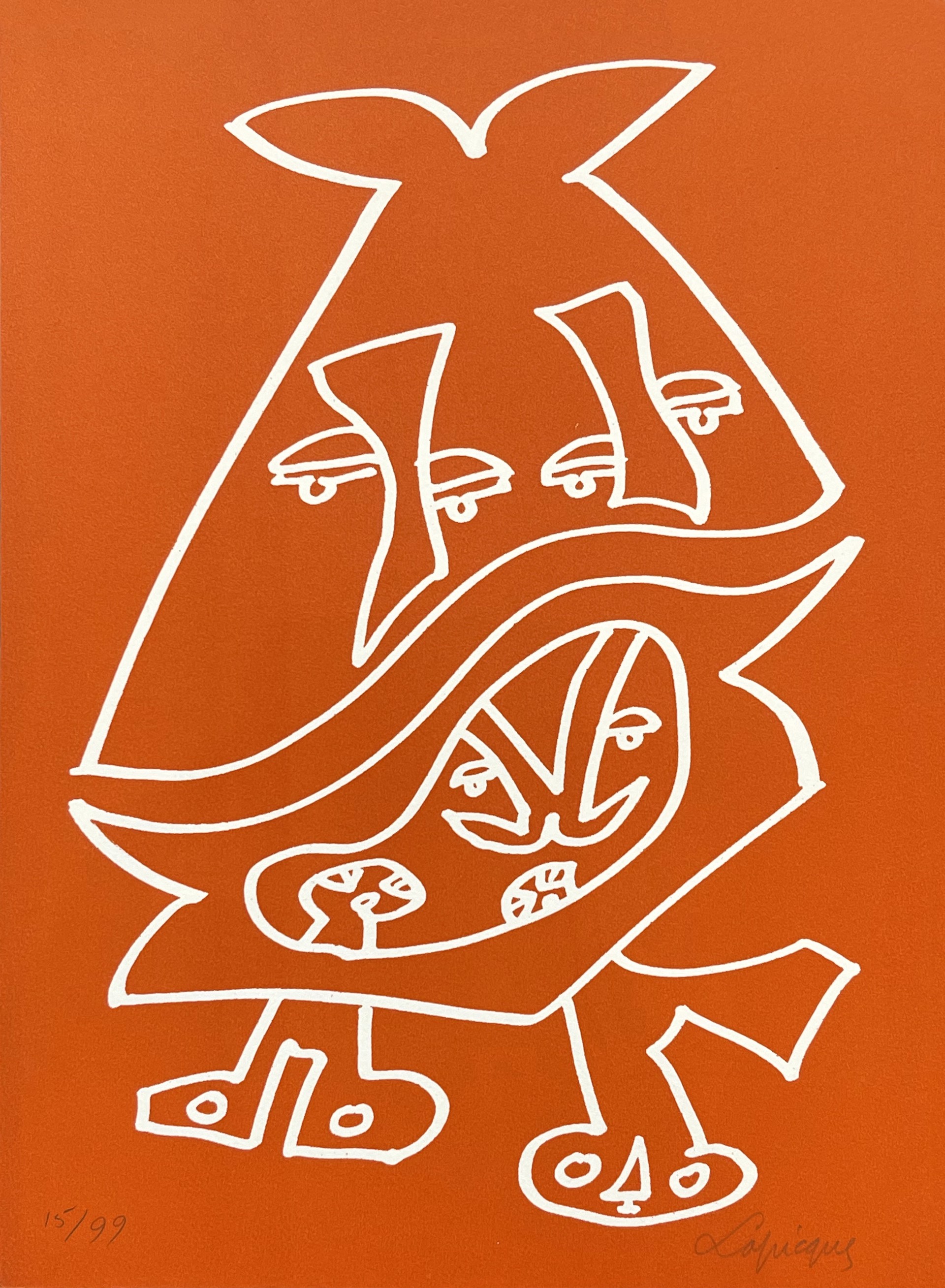Charles Lapicque - Abstract Figures by European