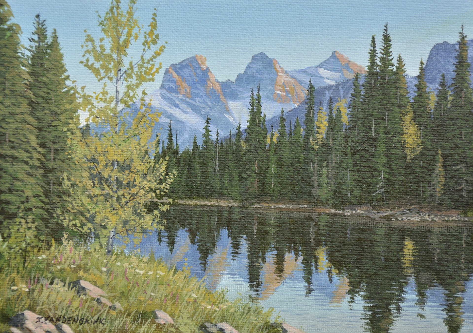 Along the River (Three Sisters, Canmore) by Jake Vandenbrink