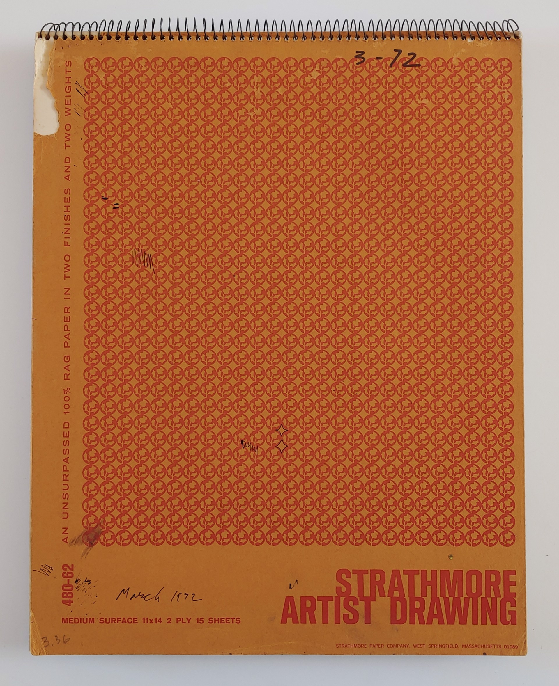 March 1972 Sketchbook by David Amdur