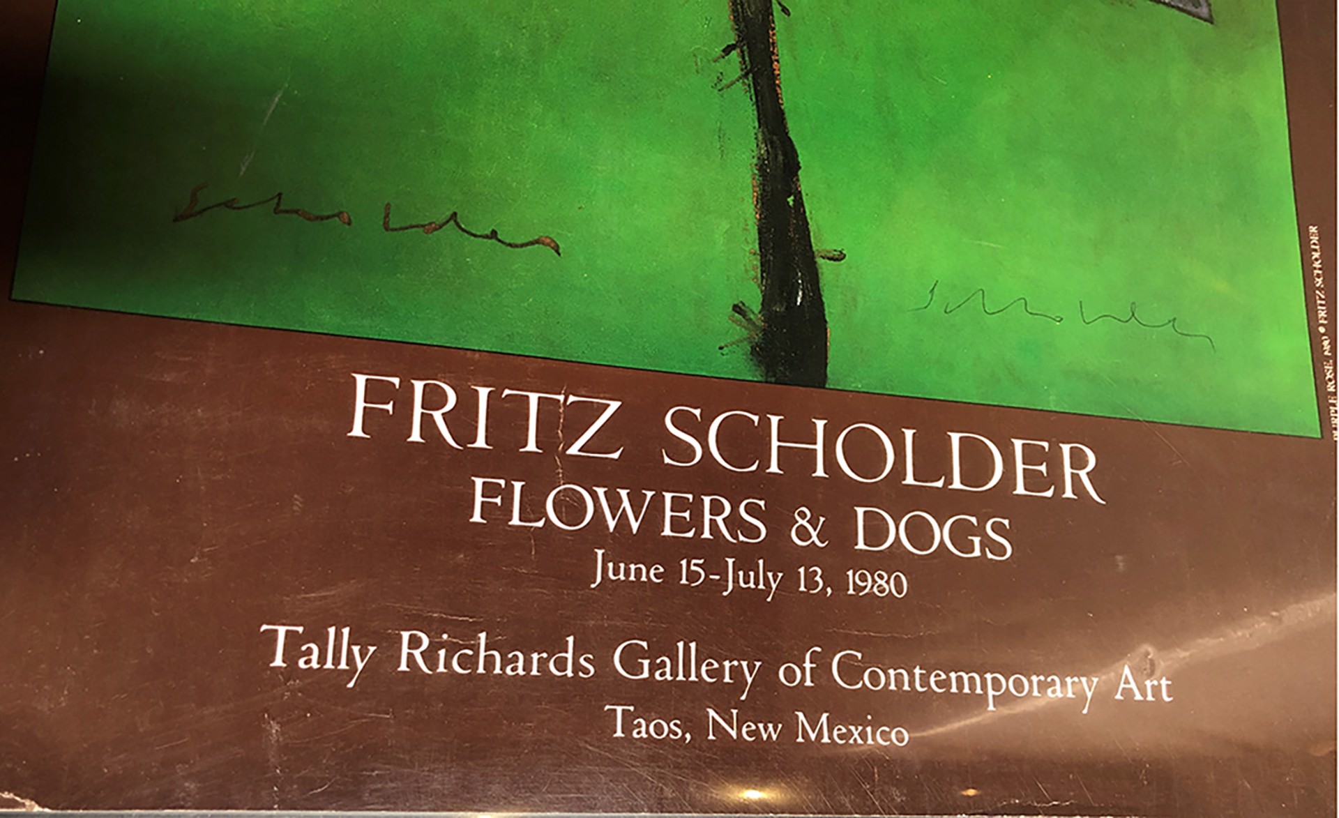 Tally Richards Gallery of Contemporary Art (Flowers & Dogs) by Fritz Scholder