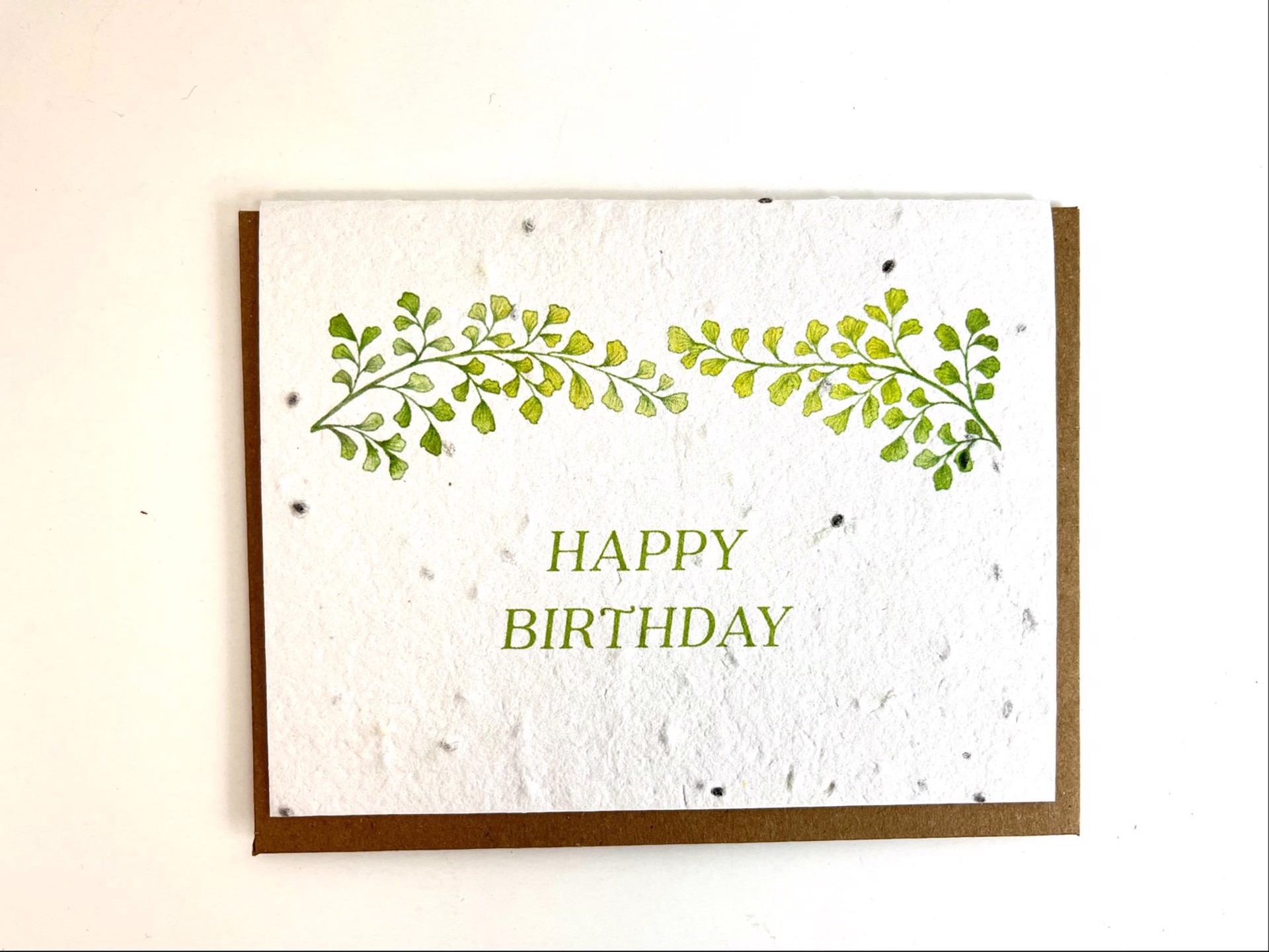 Happy Birthday Plantable Herb Seed Card by The Bower Studio