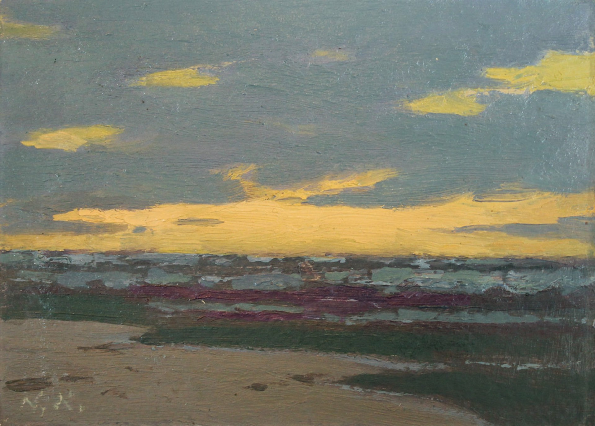 Evening by the sea by Nikolajs Kulainis