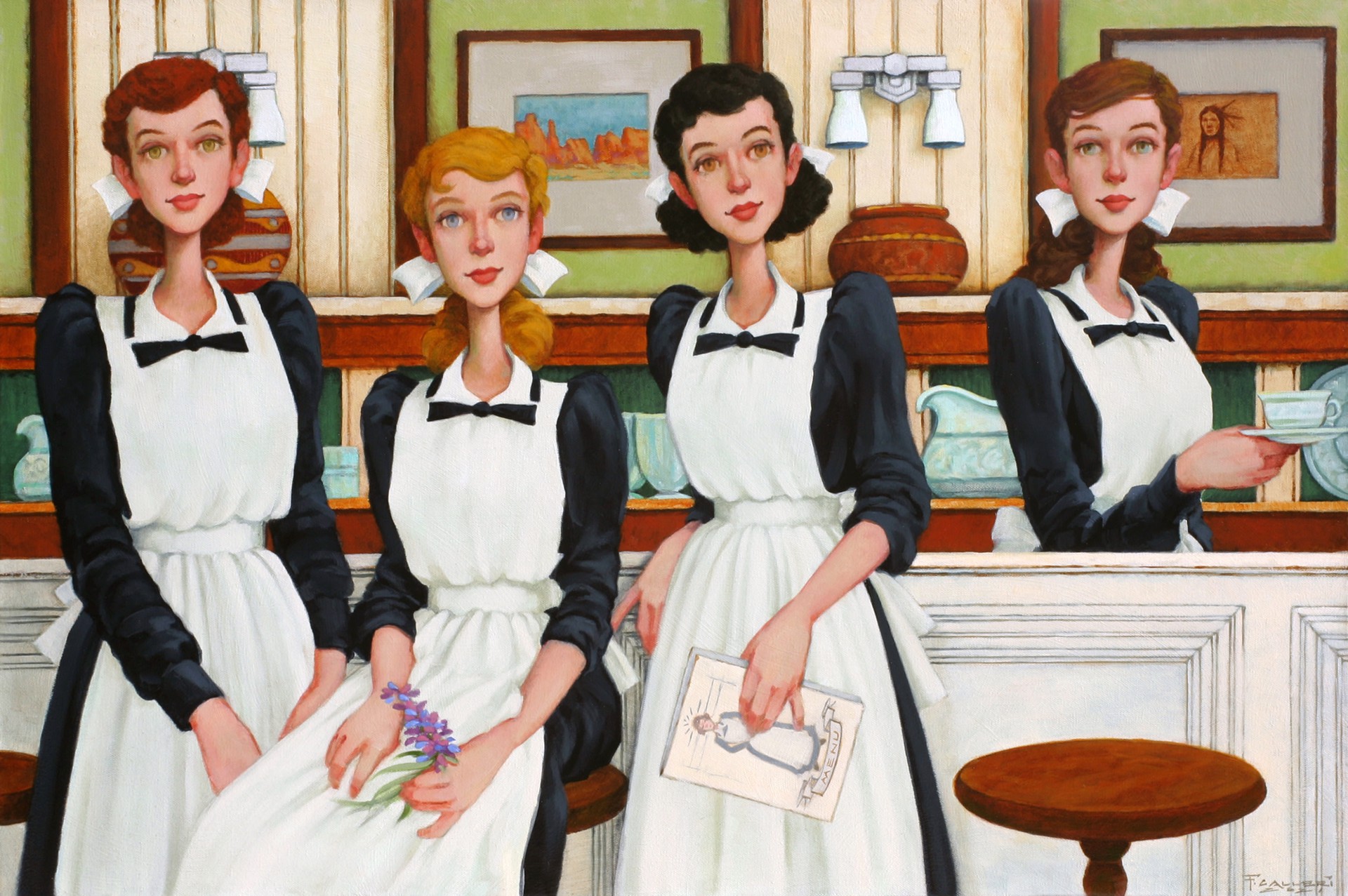 The Harvey Girls by Fred Calleri
