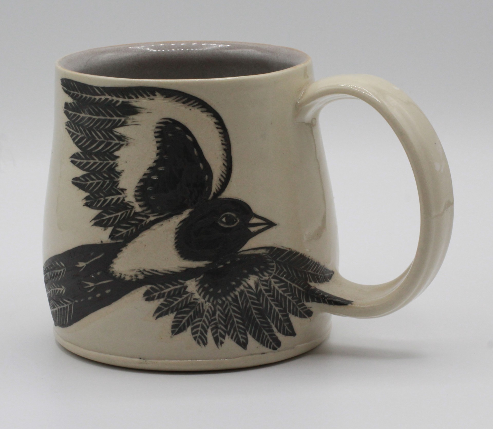 Magpie Handle Mug by Christine Sutton