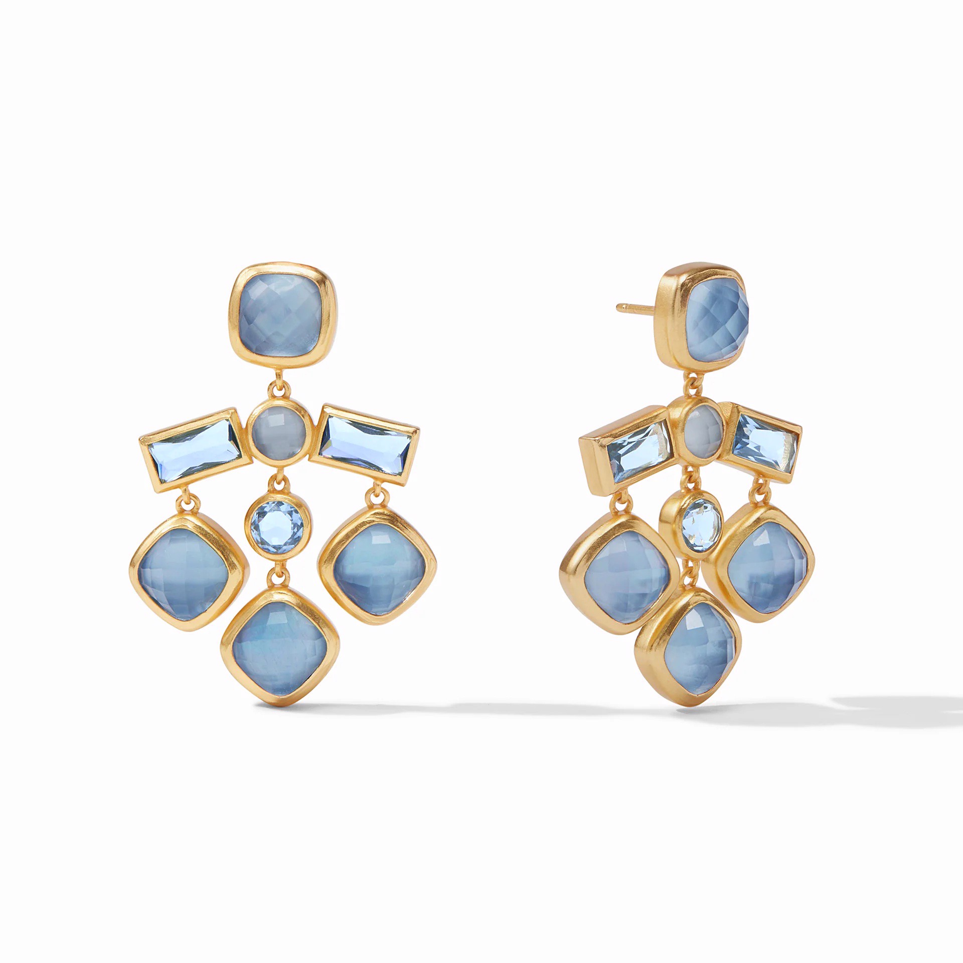 Antonia Chandelier Earring - Chalcedony Blue by Julie Vos