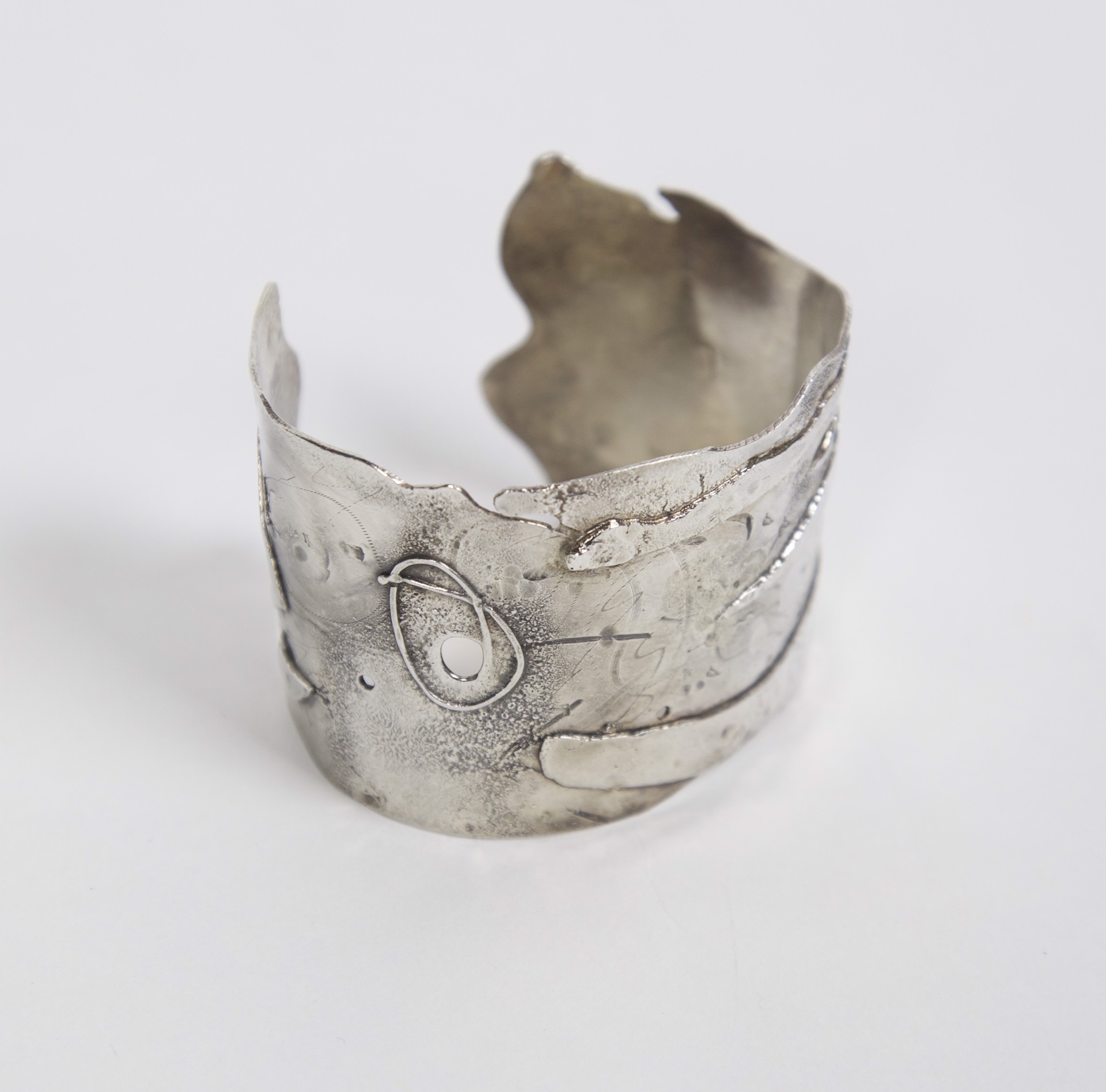 Sterling silver cuff by Jeri Mitrani