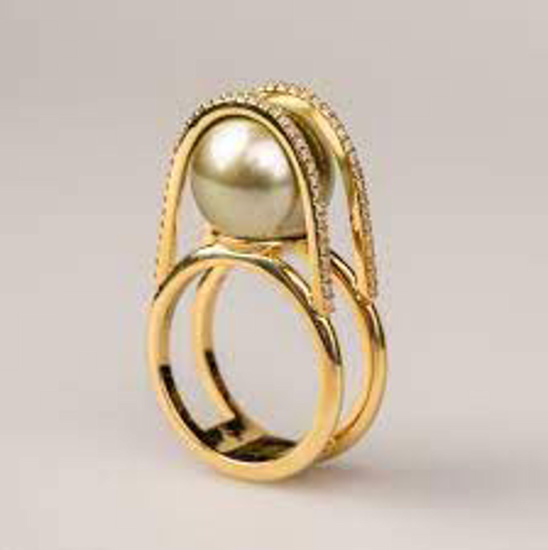 Tahitian Pearl Ring by Llyn Strong