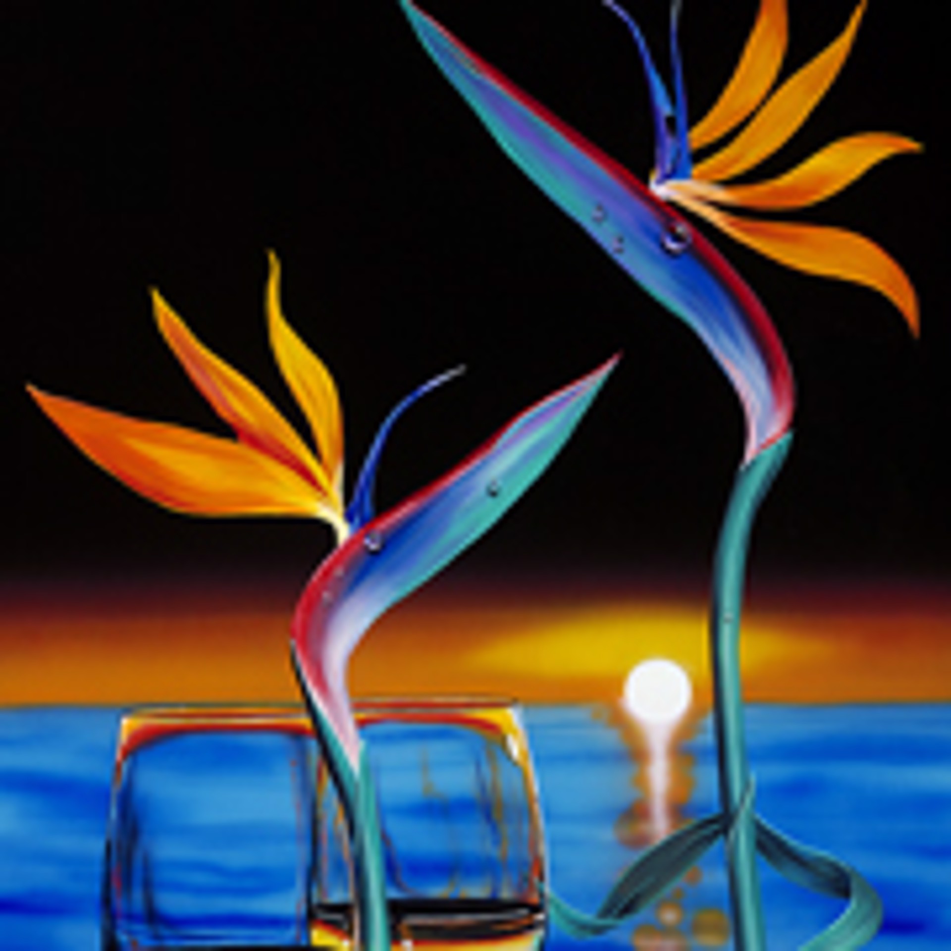 2 Birds In Paradise by Michael Godard