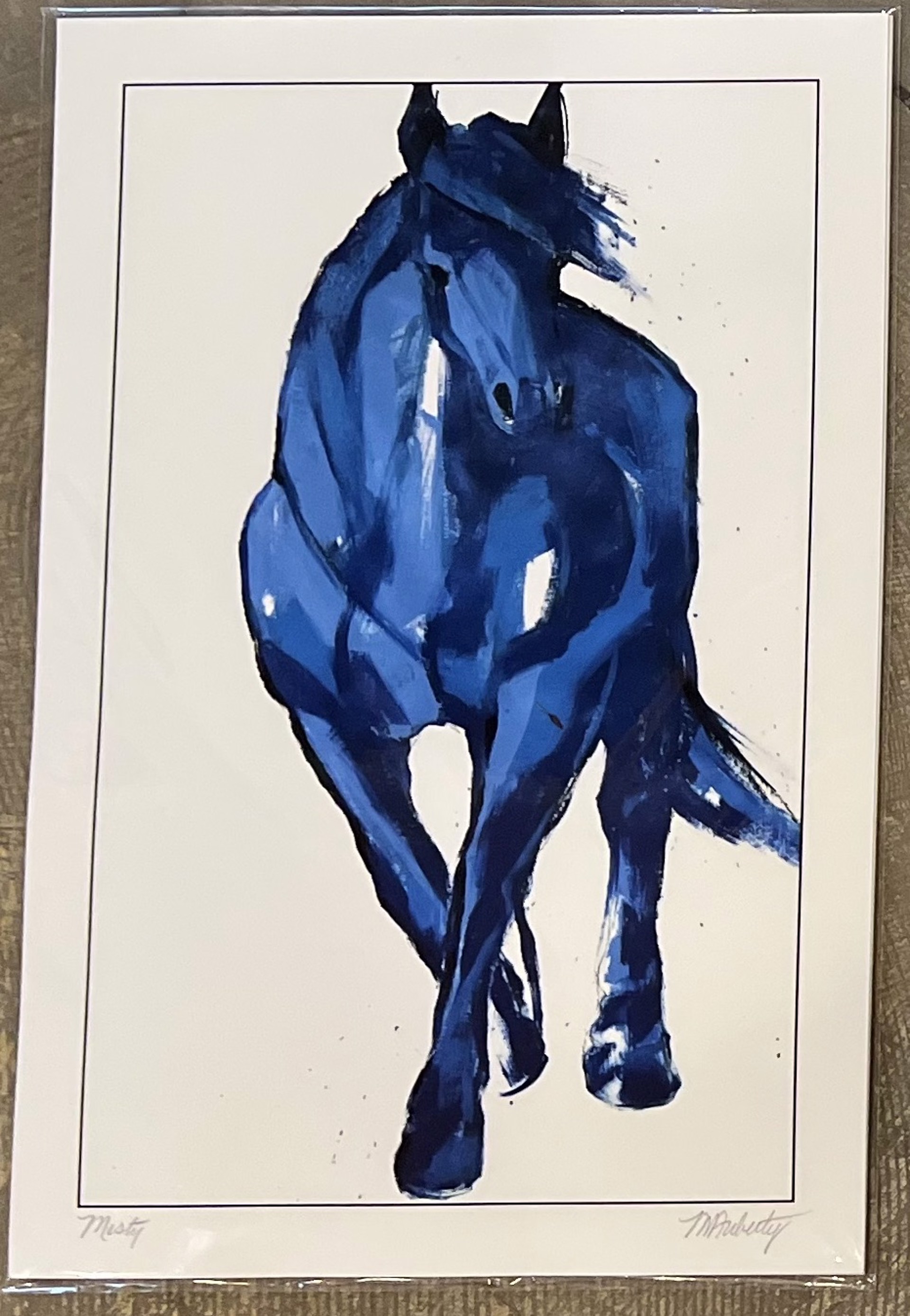 Blue Horse Series Limited Edition Print 4 by Melissa Auberty