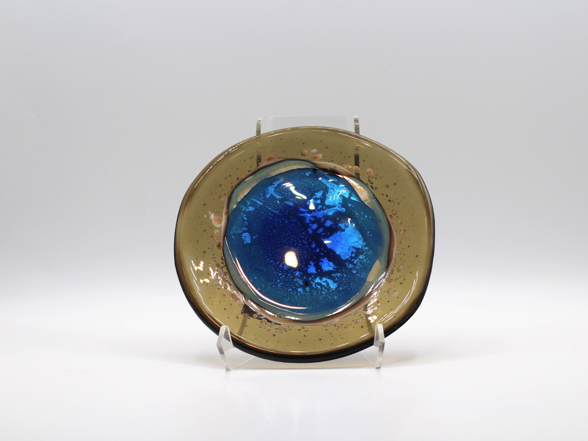 Thermal Puddle - Dark Dish by Kathy Burk