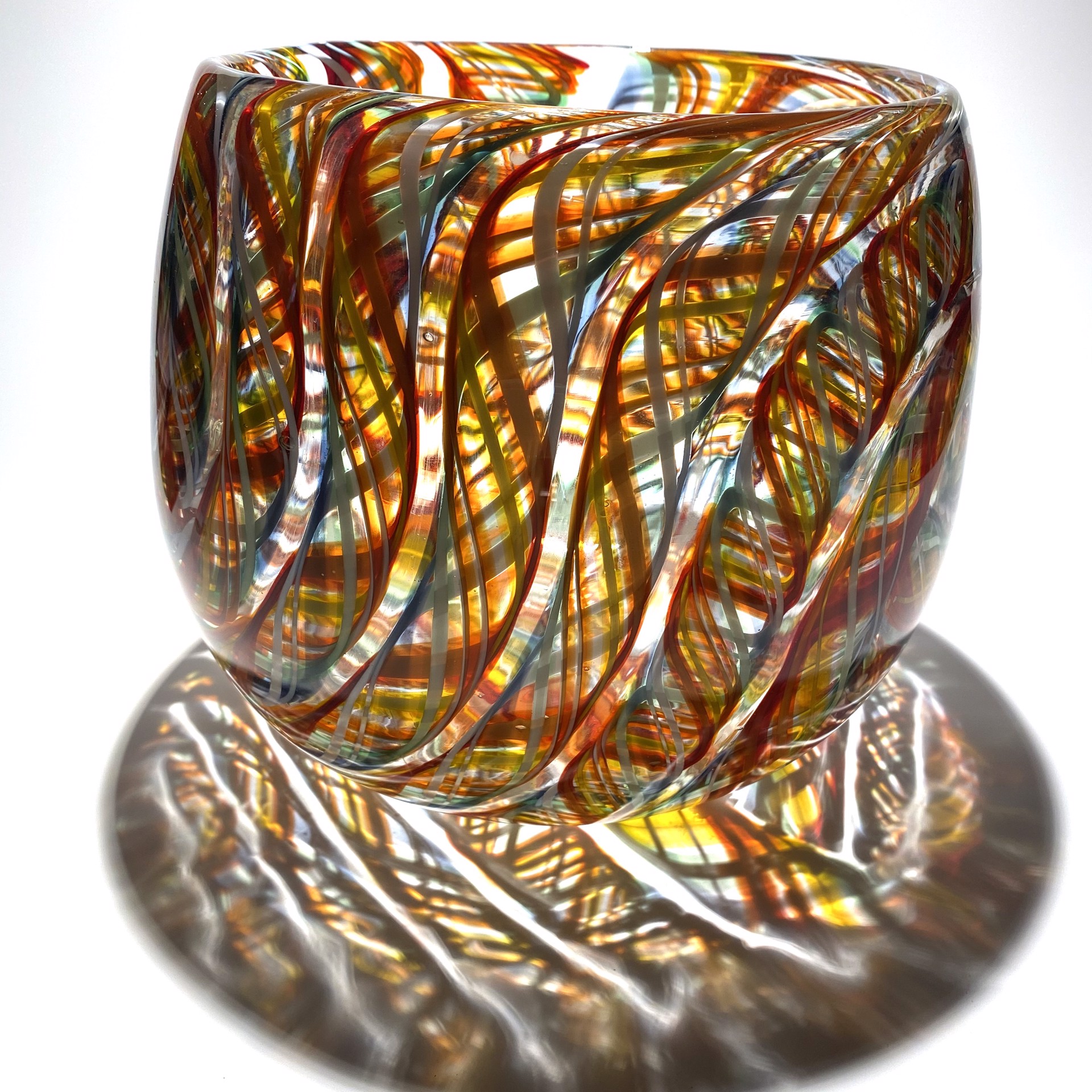 Vessel-Candy Stripe JG6 by John Glass