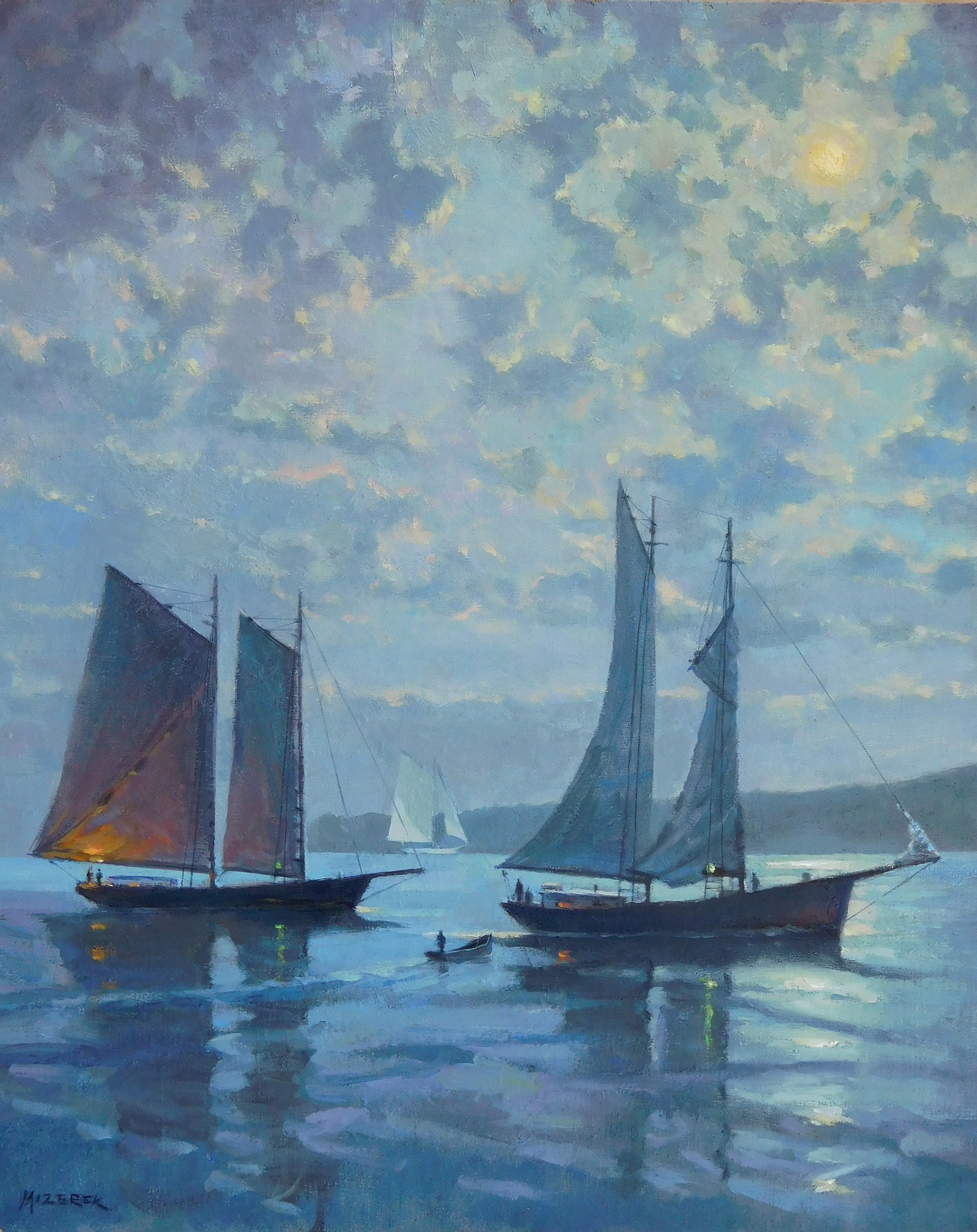 Moonlight Gathering by Leonard Mizerek