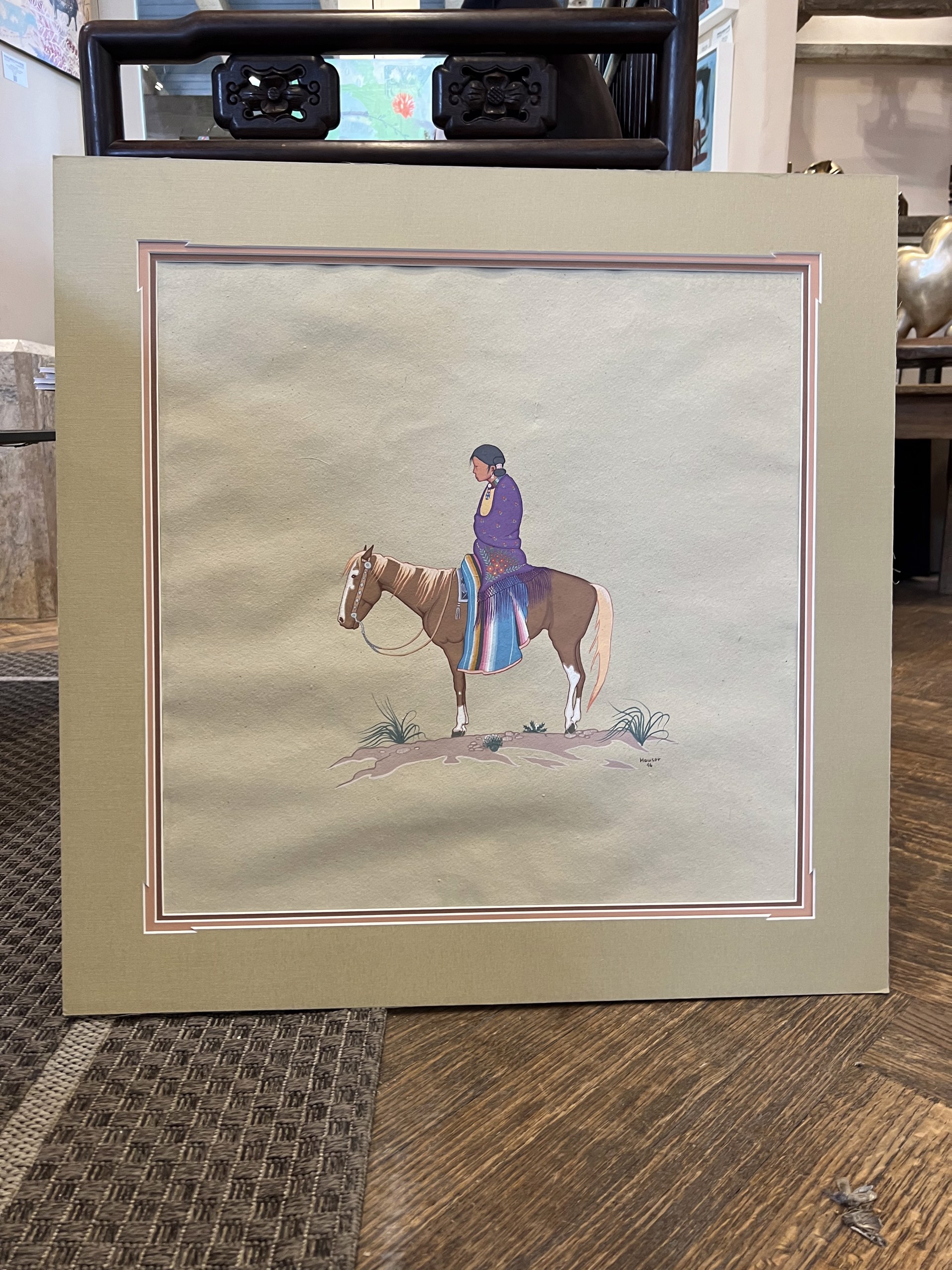 Apache Woman on Horse by Allan Houser