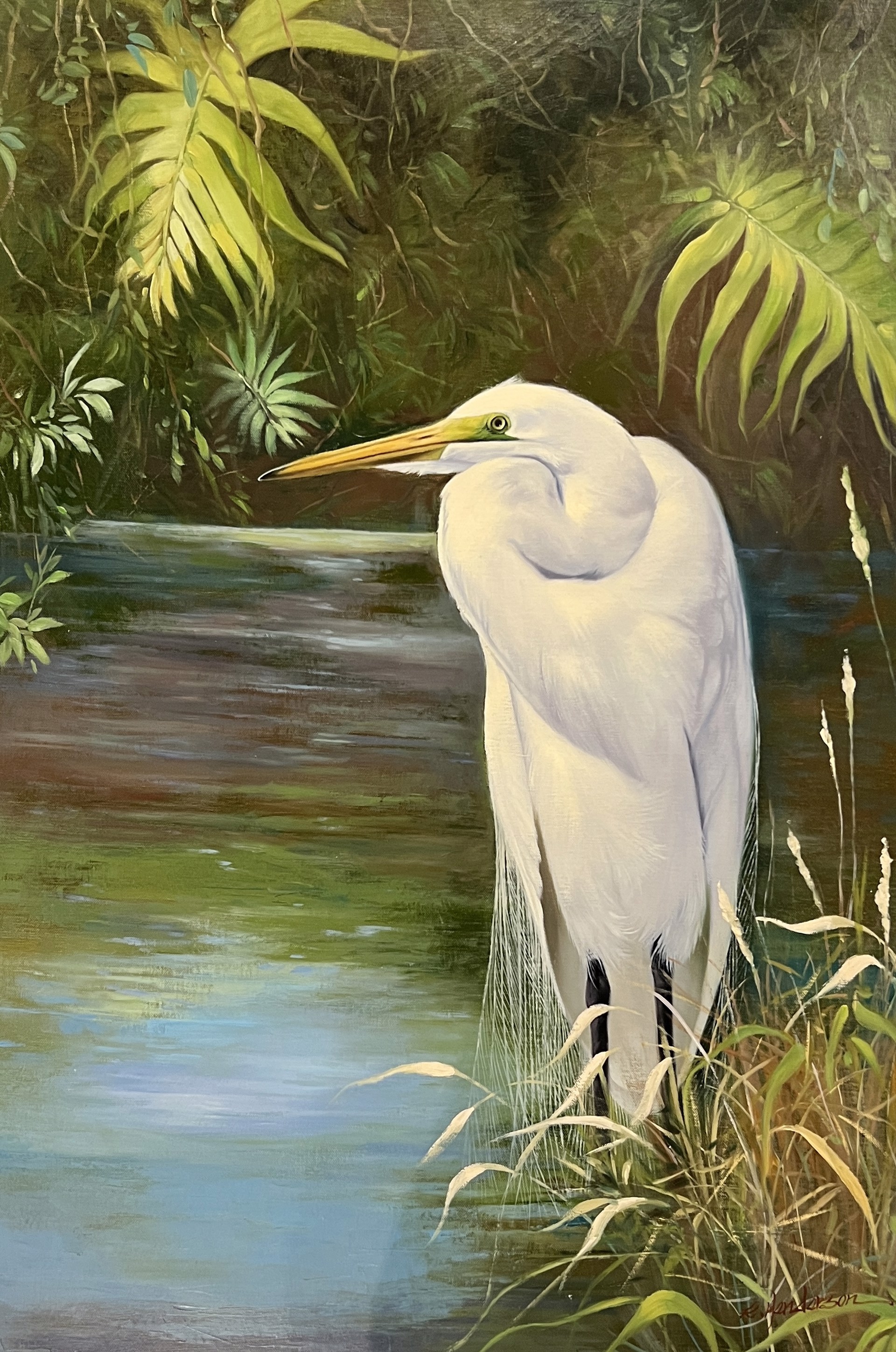 EGRET RIGHT BANK by R HENDERSON