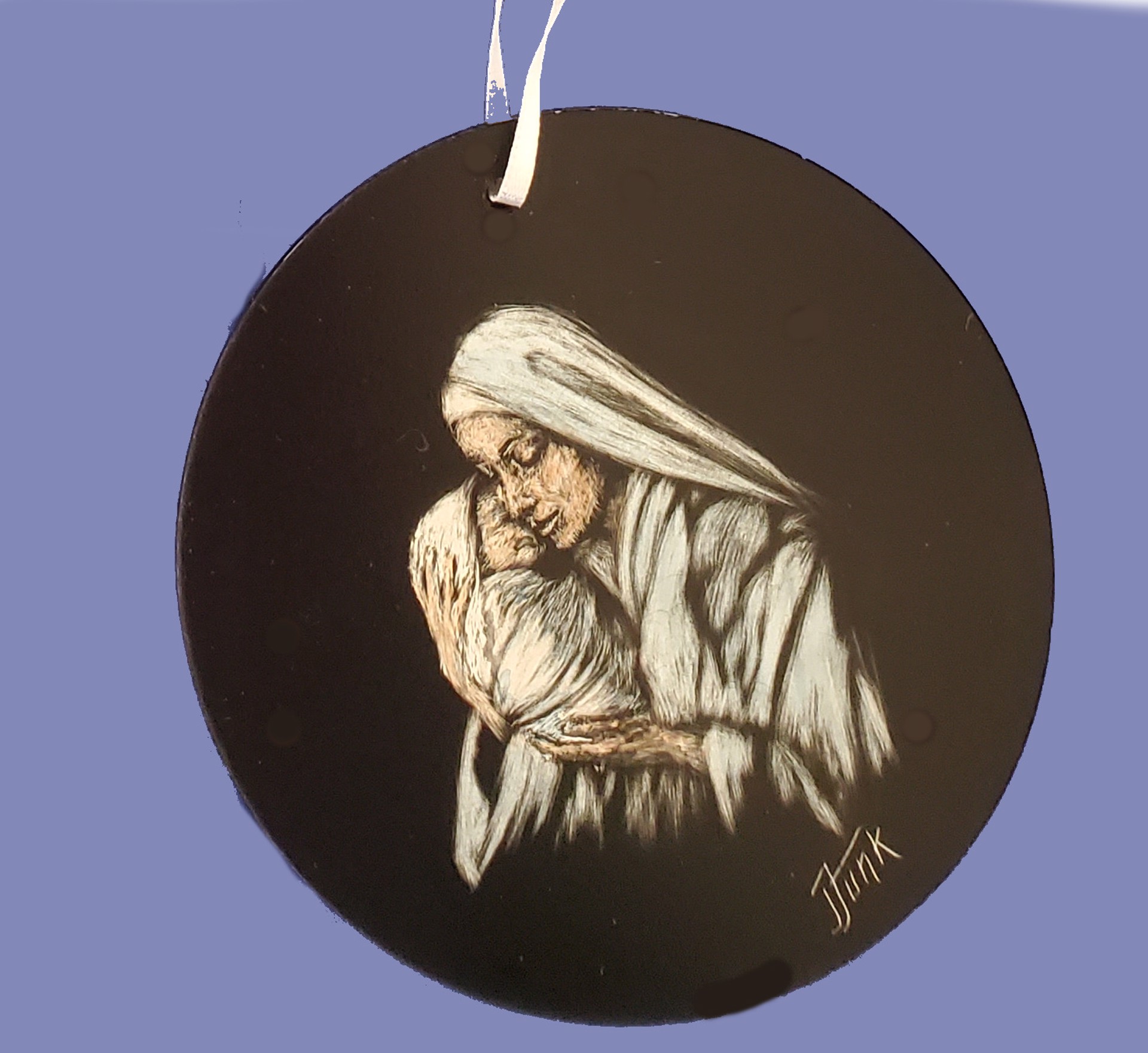 Naming Jesus - Matthew 1:21 - Ornament by Janet Funk