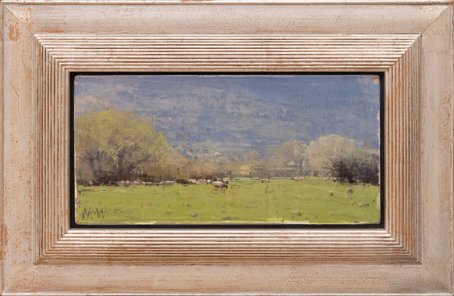 Small Spring Landscape with Sheep by Michael Workman