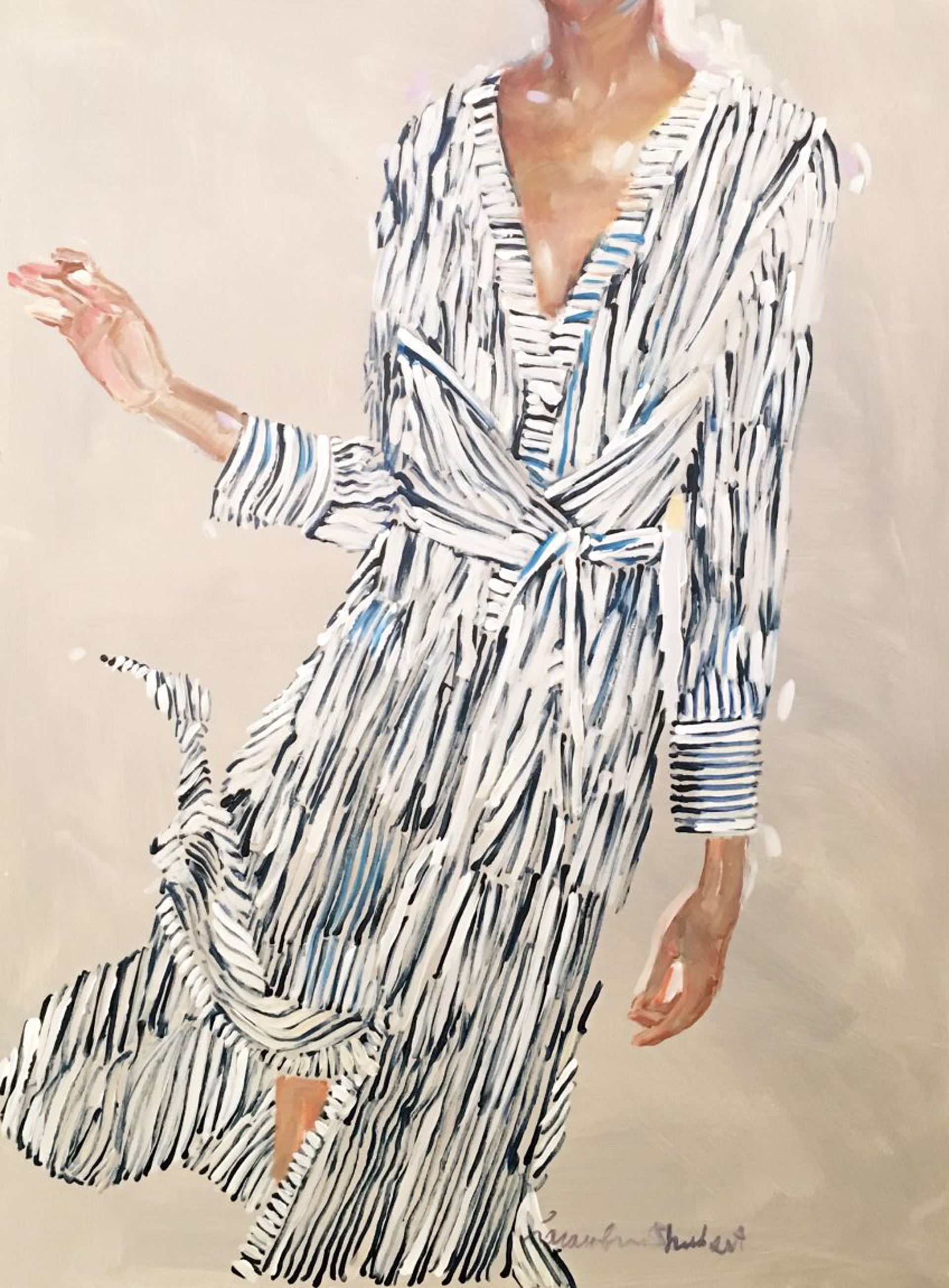 Striped Dress by Laura Lacambra Shubert