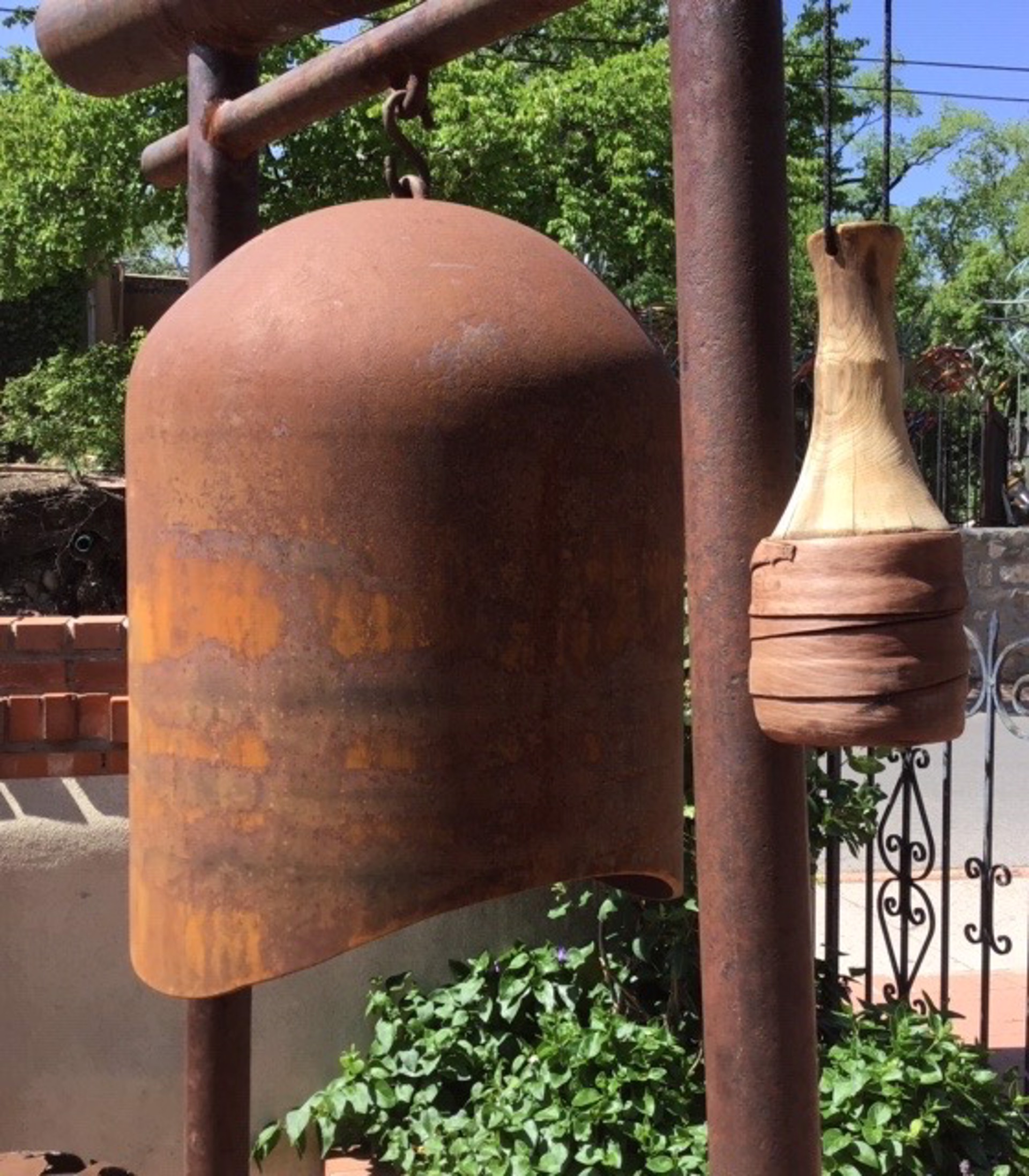 Large Temple Bell and Mallet  by Bill Loyd
