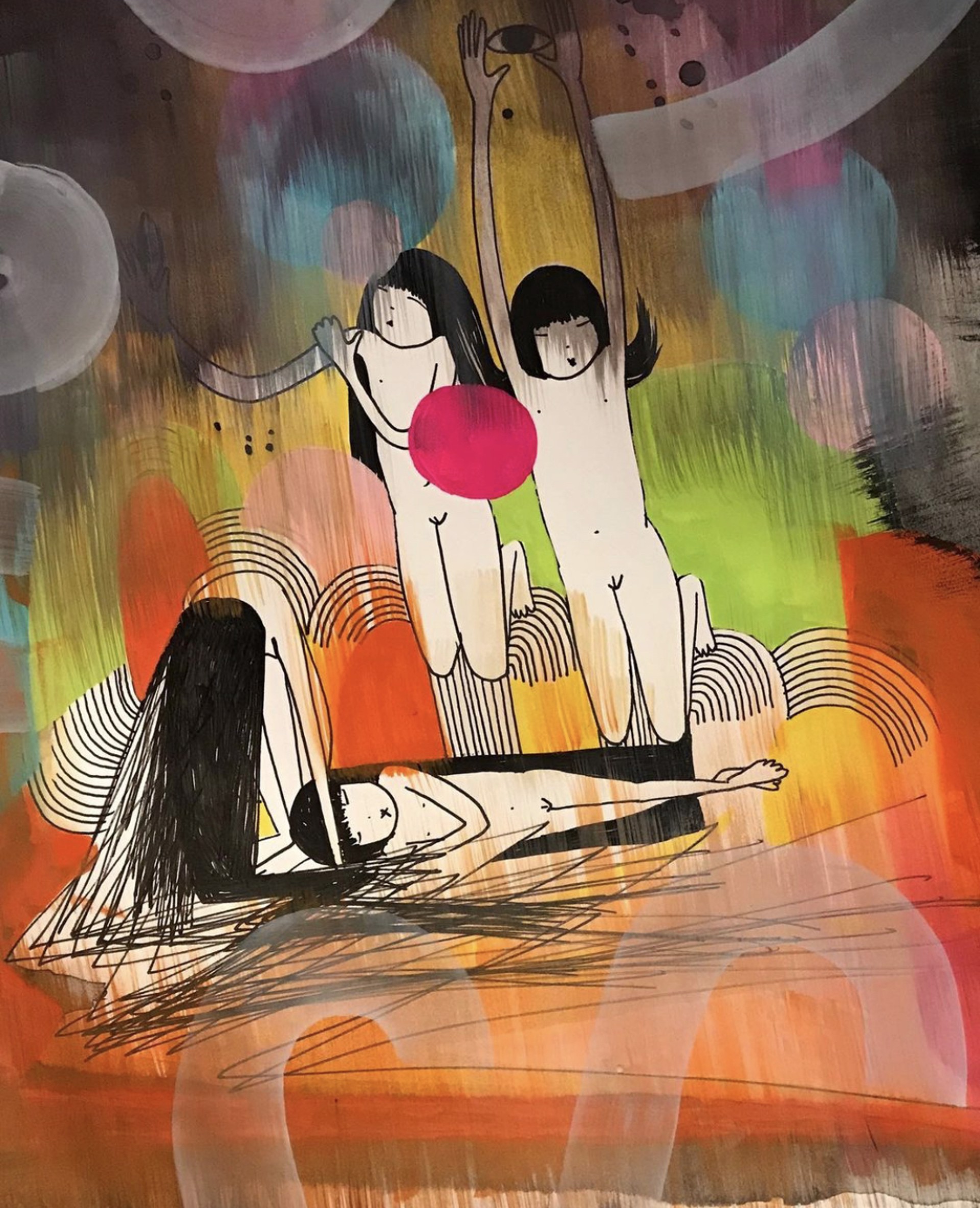 Four Girls in the Dreamworld by Choichun Leung