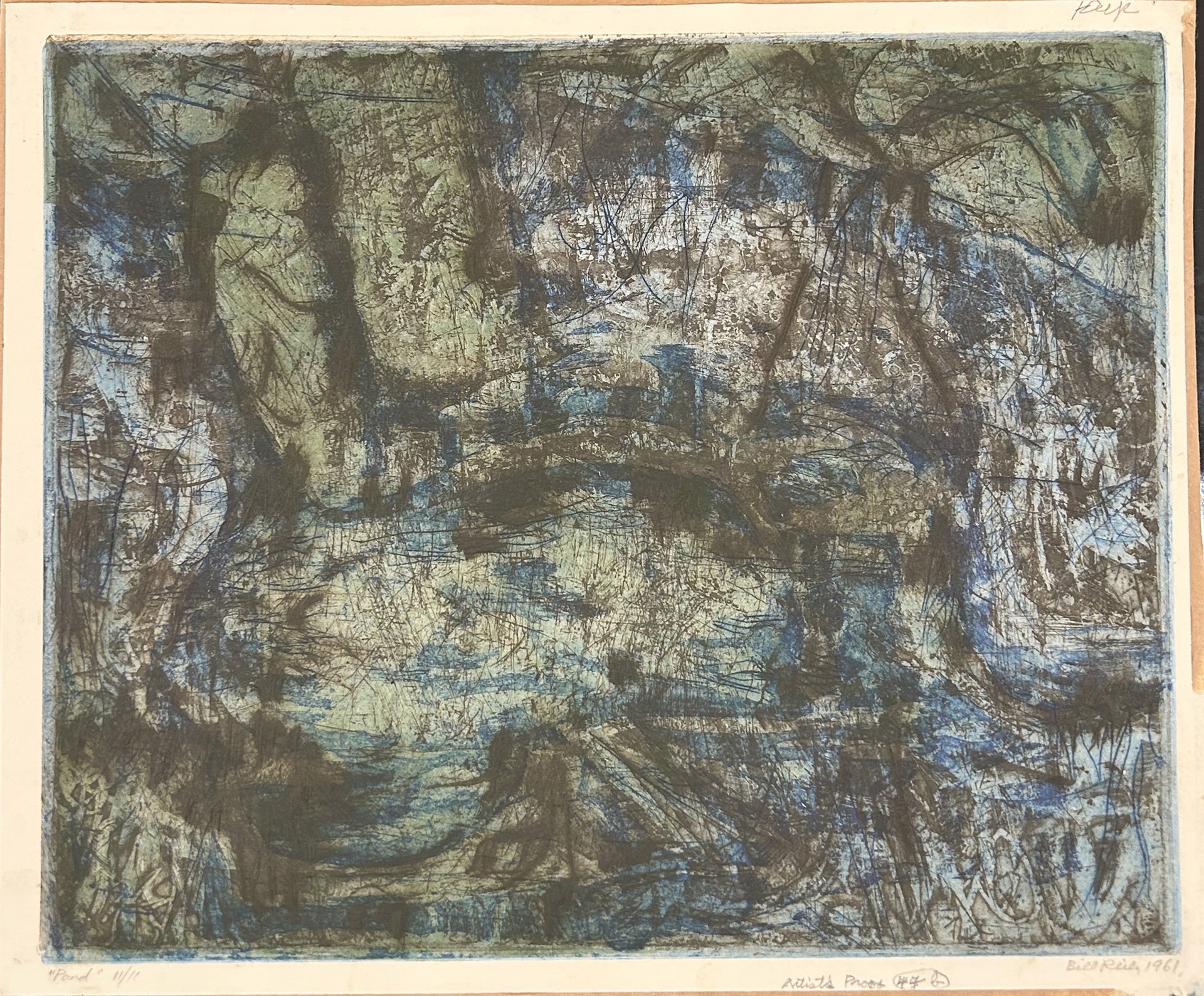 44b(iii). Pond (Artist Proof) by Bill Reily - Prints