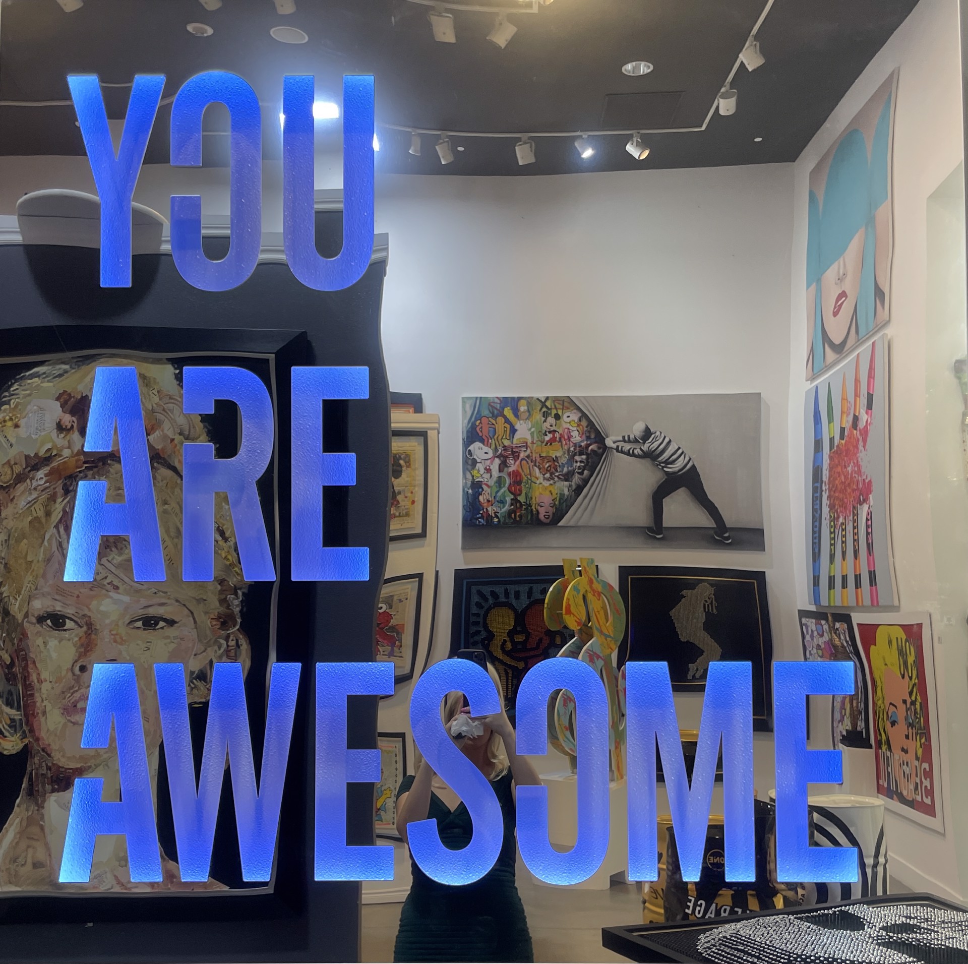 “You Are Awesome” by Affirmative Mirrors Installation by Elena Bulatova