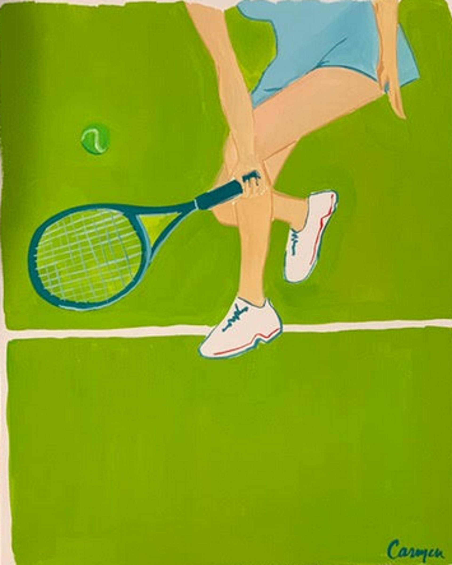Tennis II by Carmen Crawford