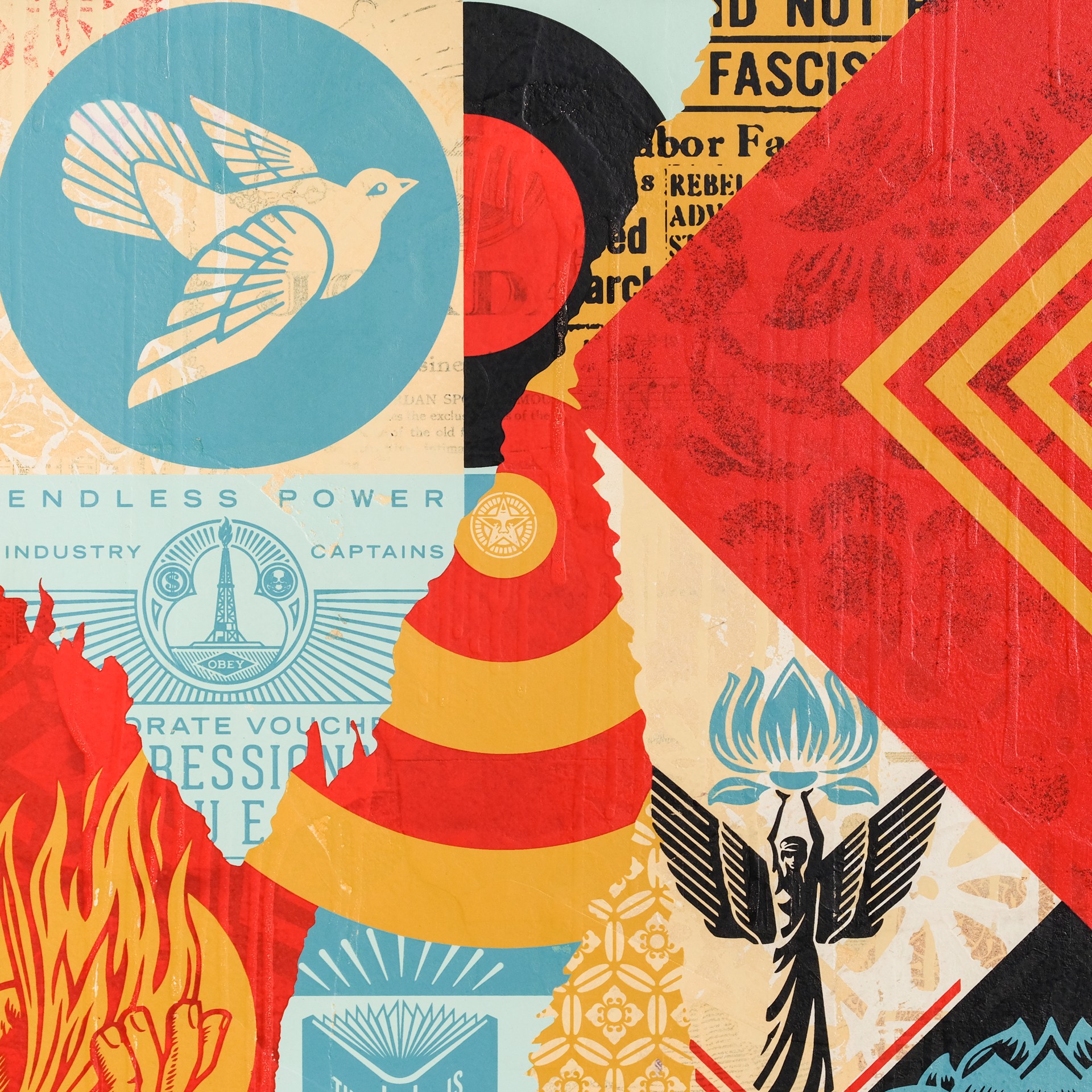 The Future is Unwritten Collage by Shepard Fairey / Limited editions