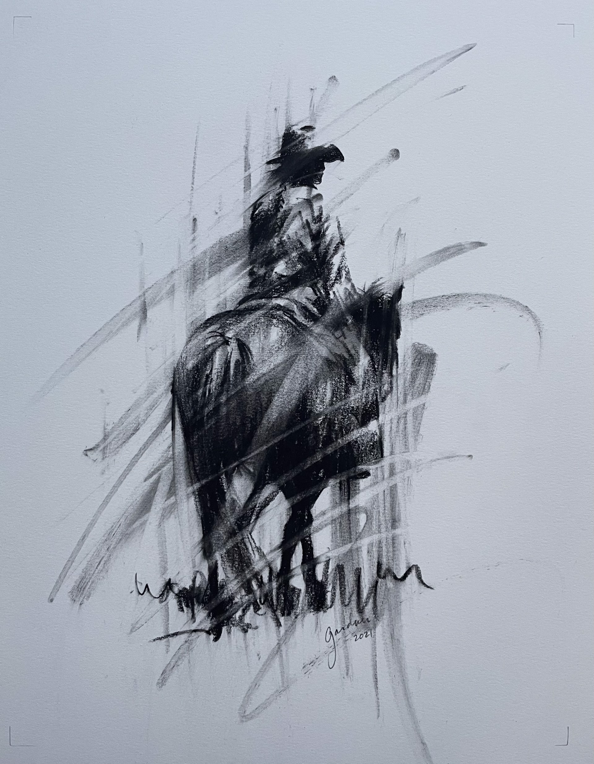 Cowgirl Charcoal by Terry Gardner