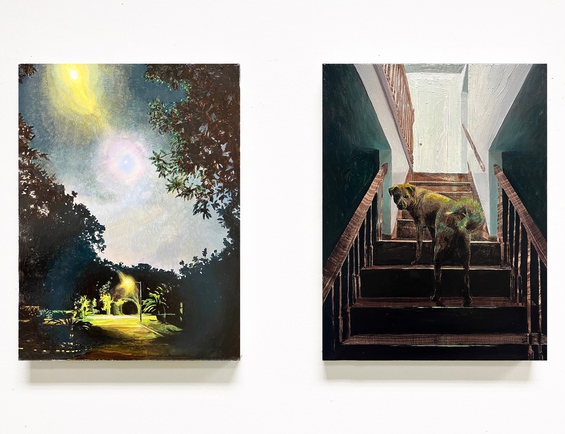 Night Time (Diptych) by Paige DeVries