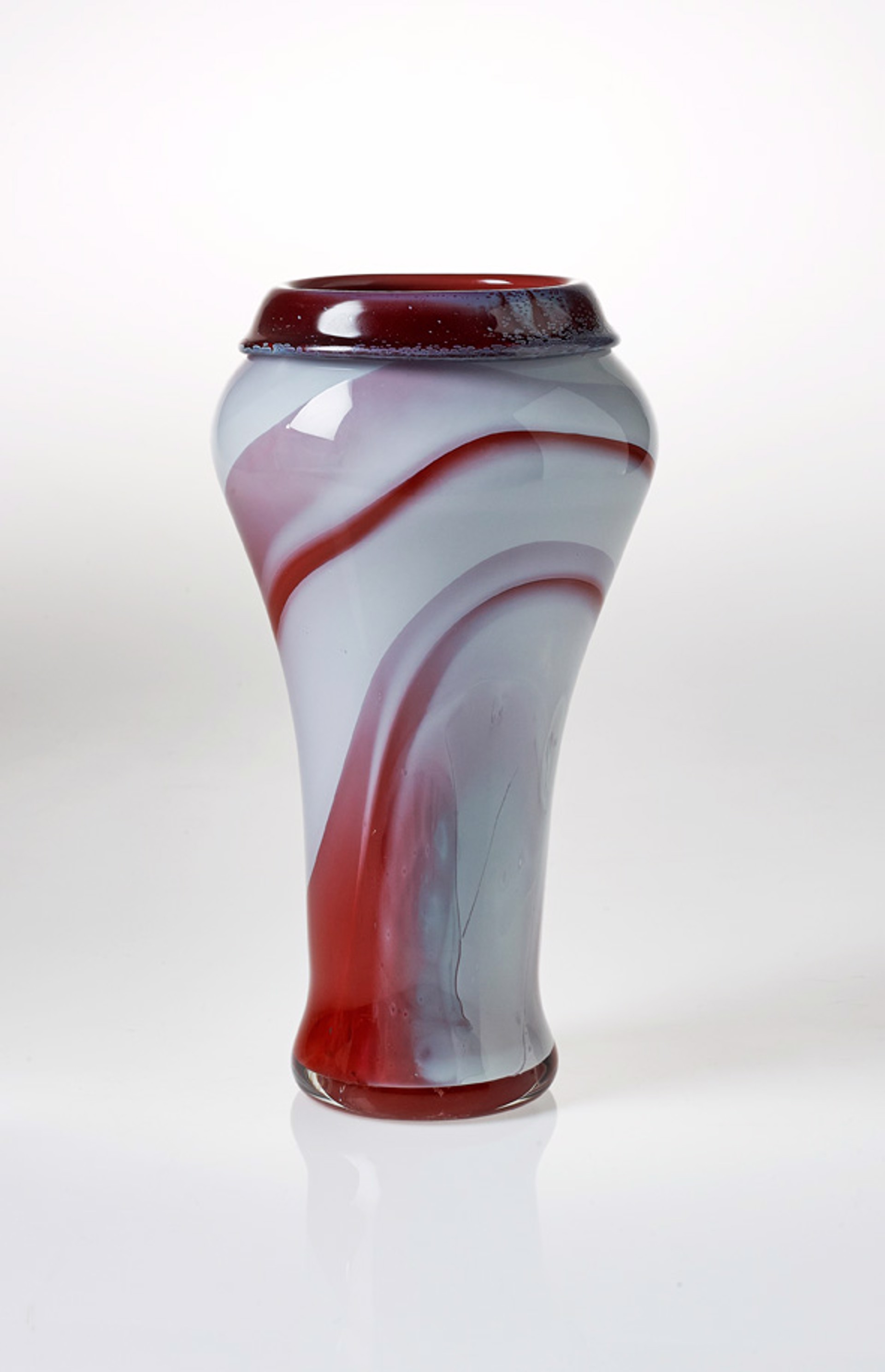 Twisted Red Vase by Hayden MacRae