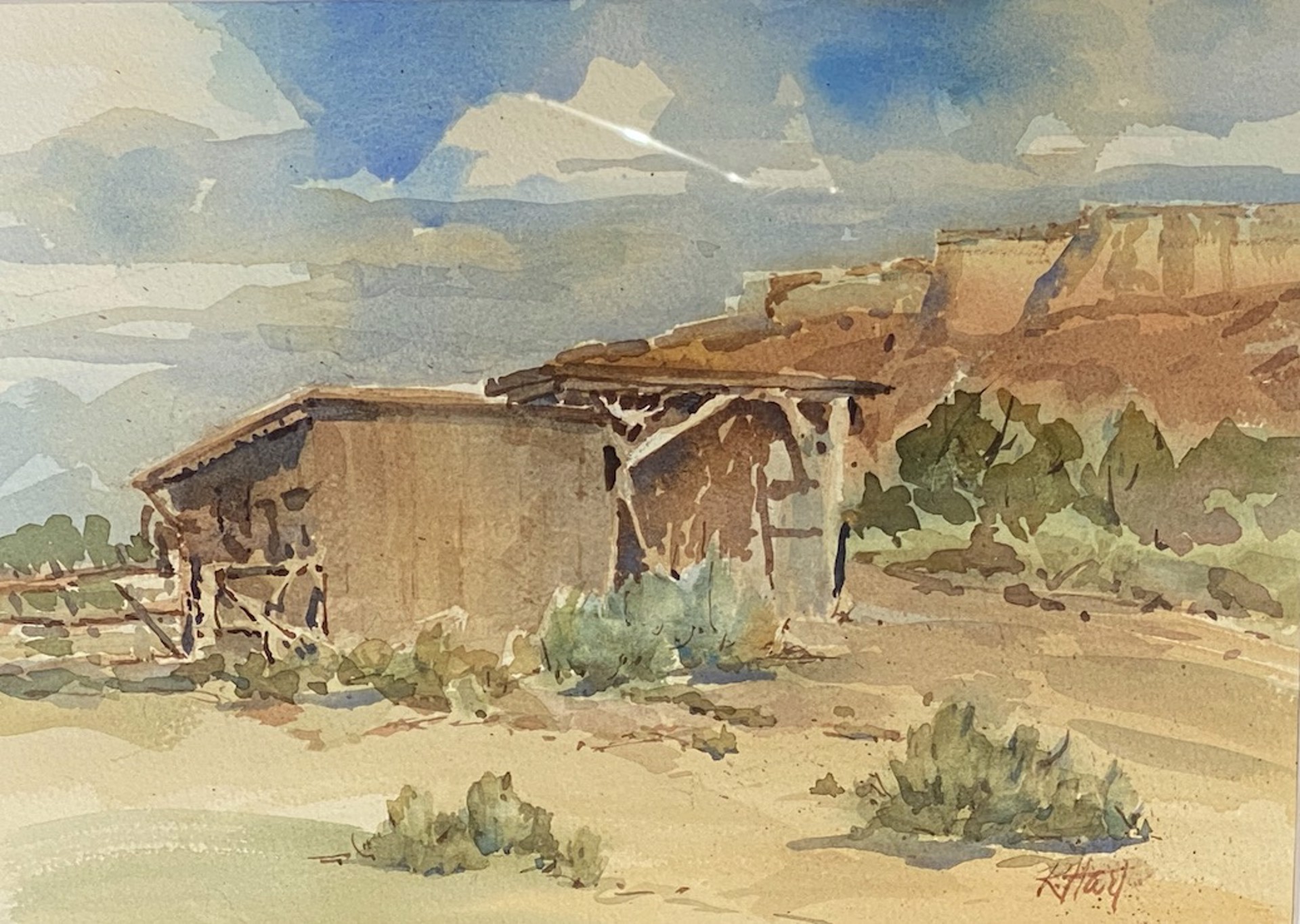 Ghost Ranch Outbuilding by Roianne Hart