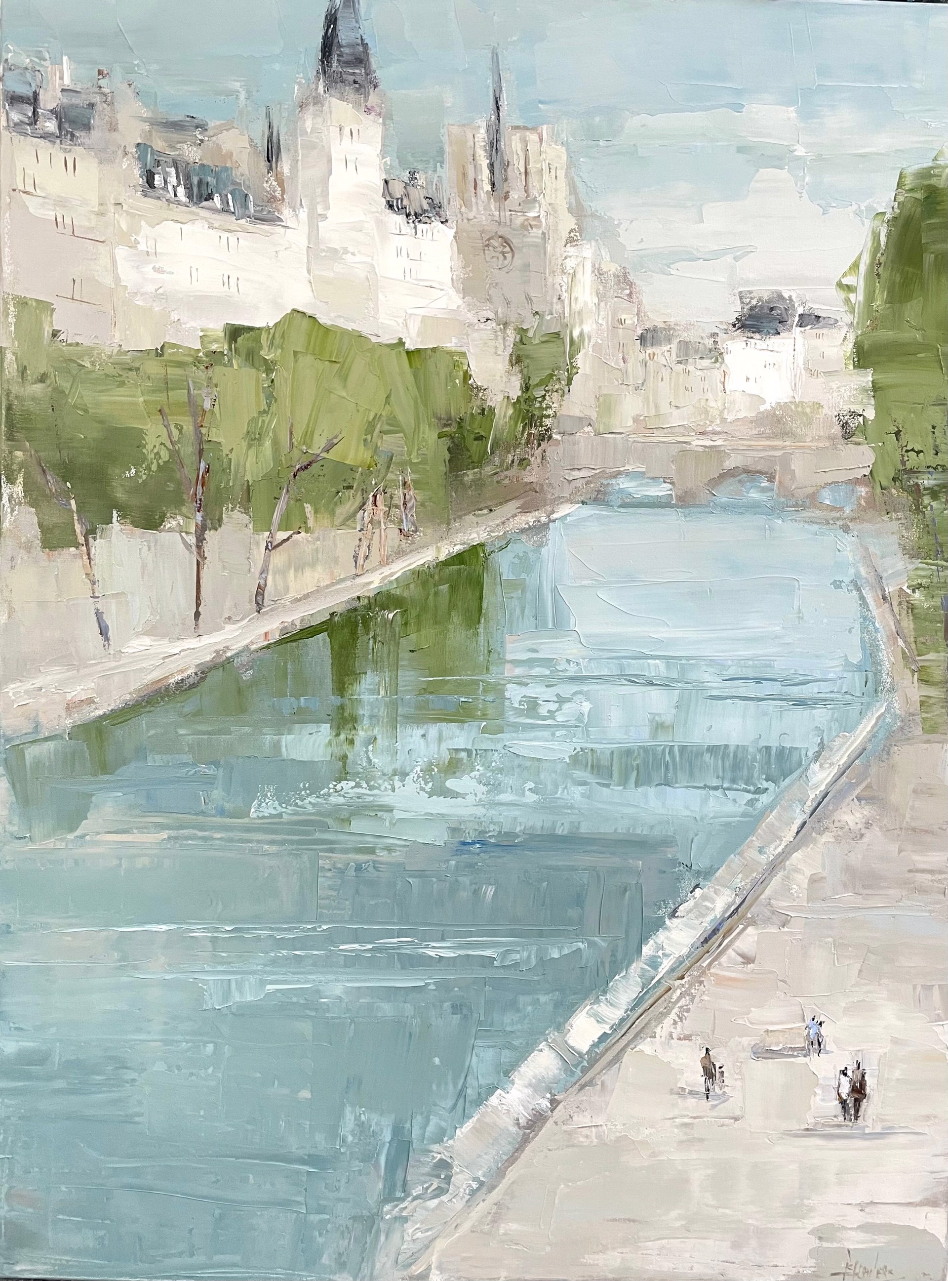 The Seine, Paris {SOLD} by Barbara Flowers