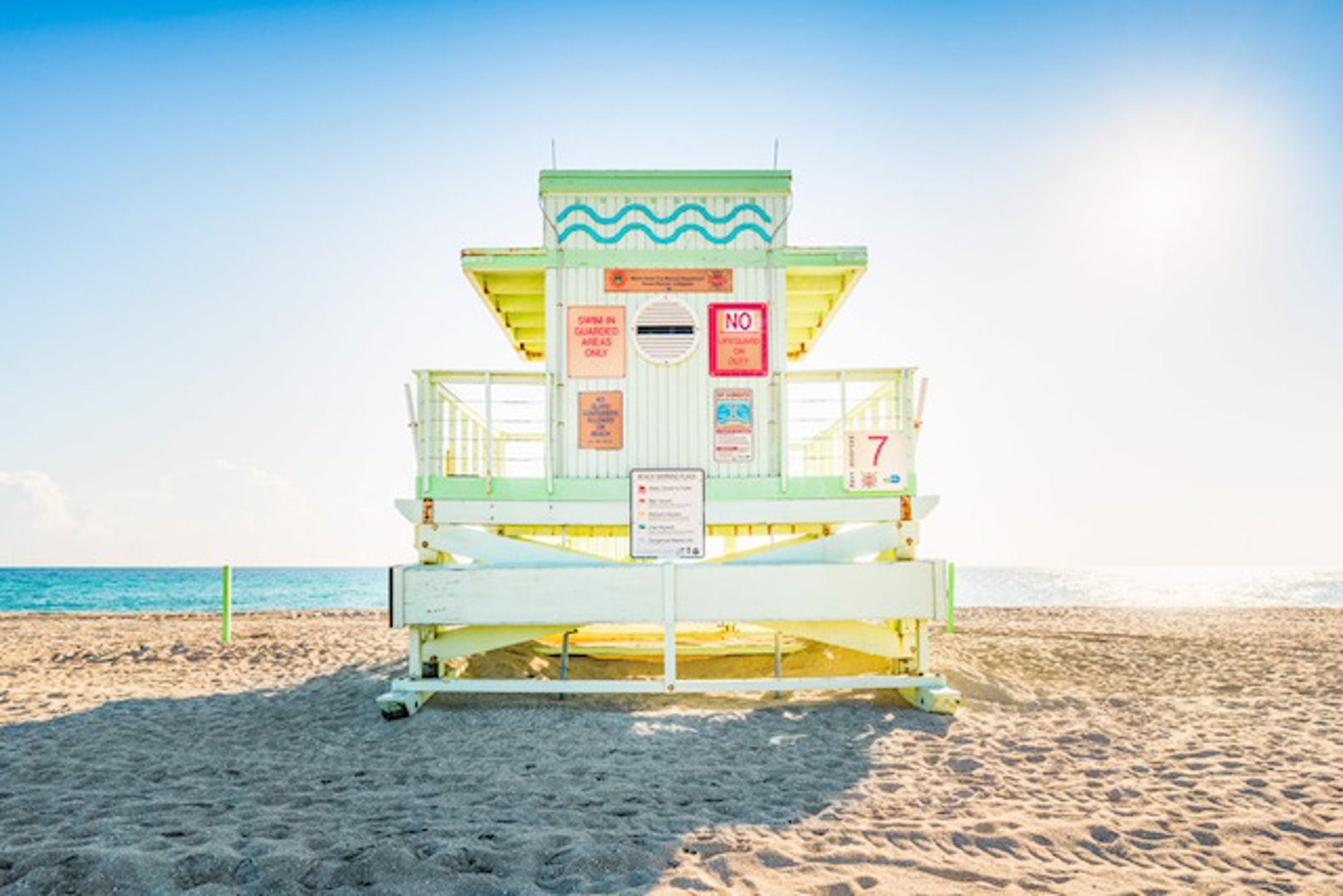 Haulover Beach Lifeguard Stand 7 by Peter Mendelson