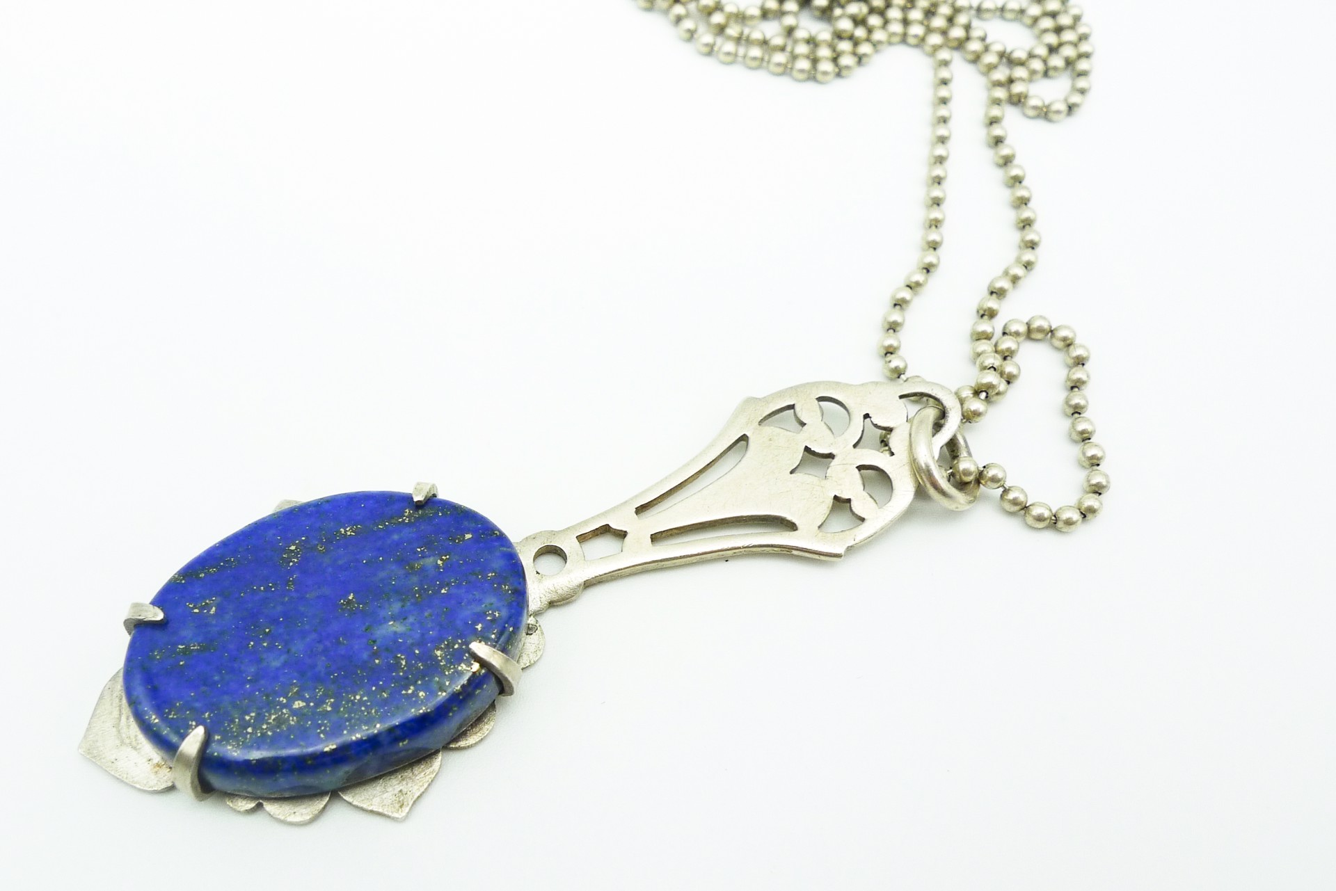 Lapis Spoon Necklace by Alison L. Bailey