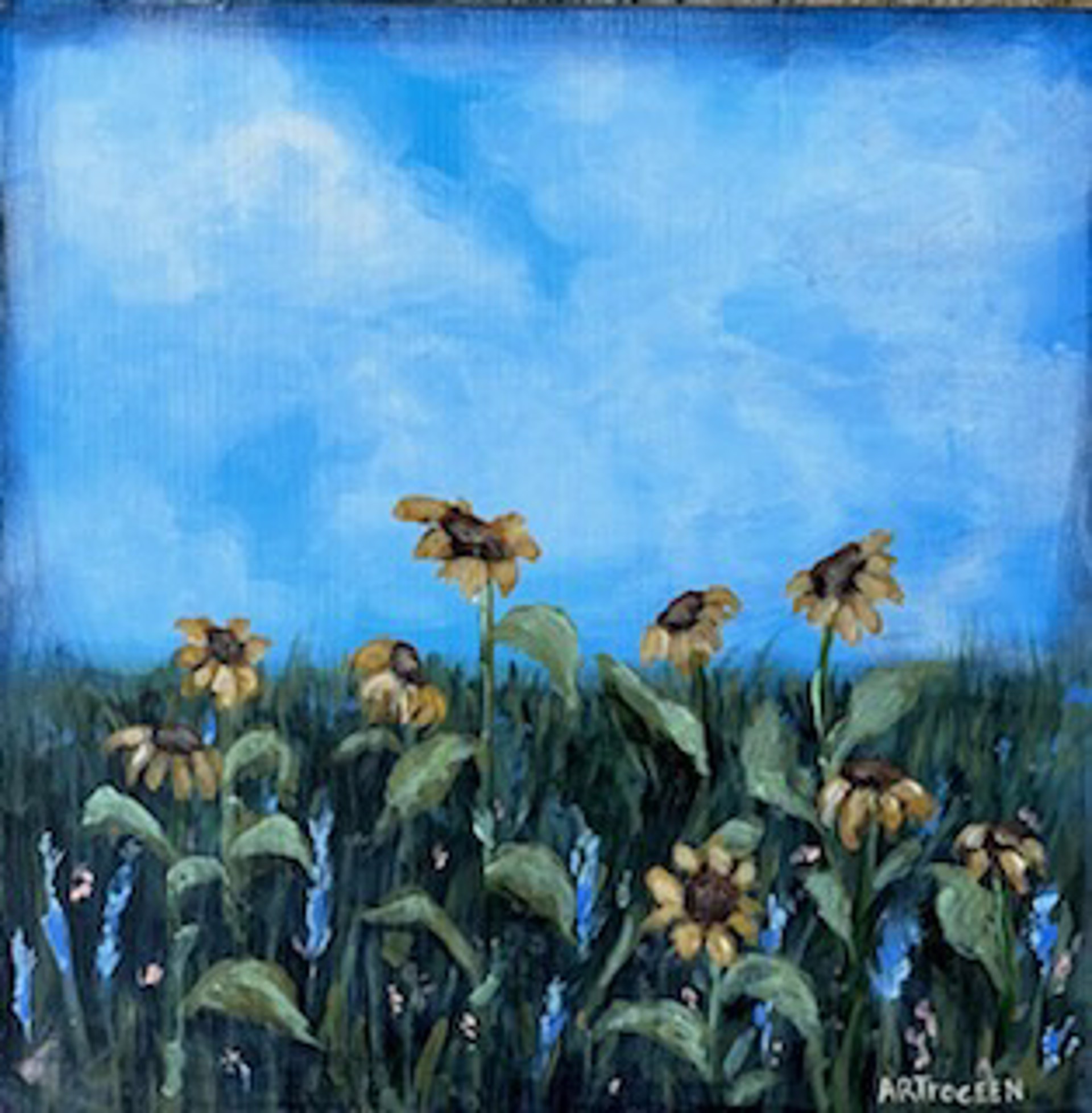 Sunflowers by Audrey R Troceen