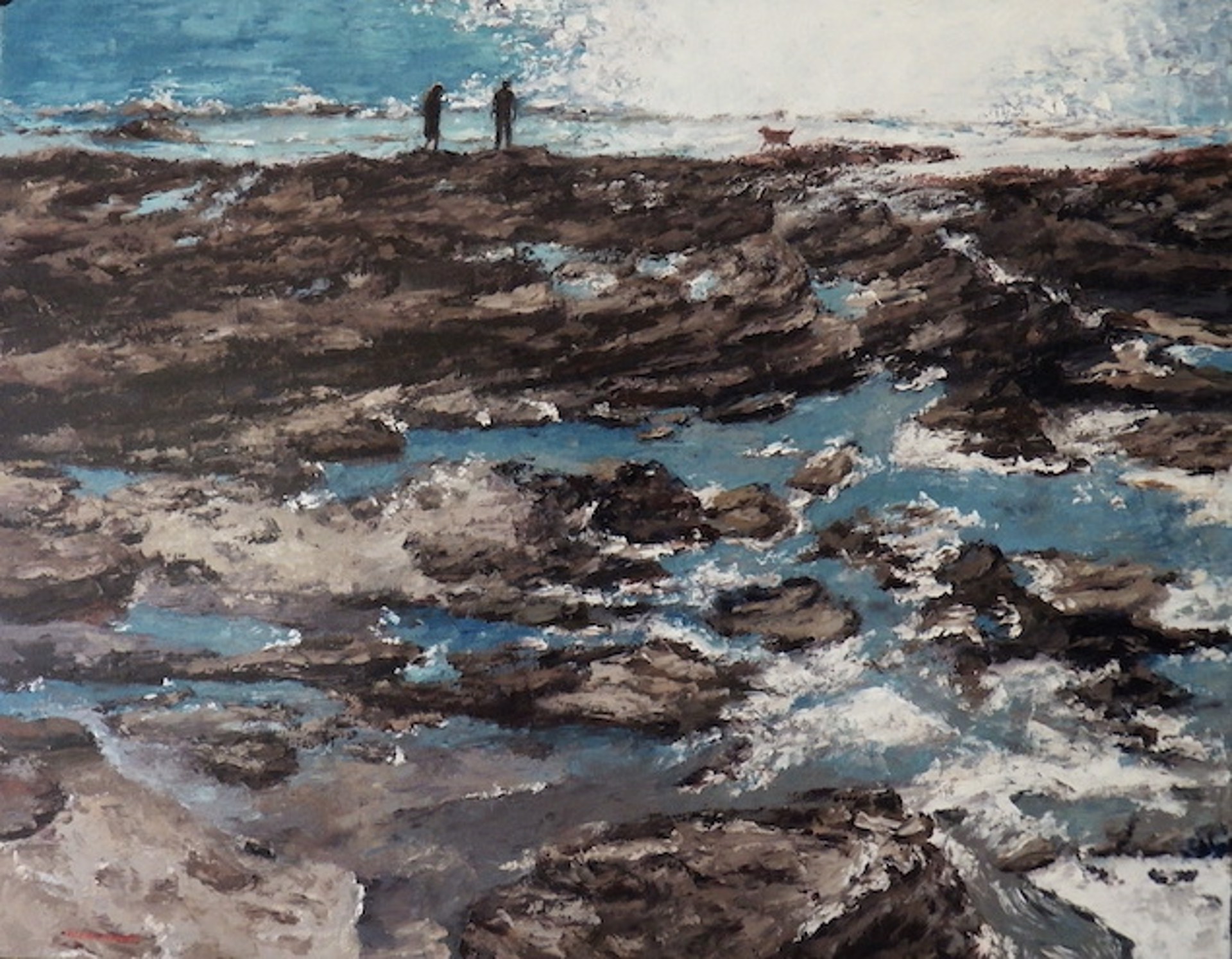 Low Tide At Crystal Cove by Elaine Hughes