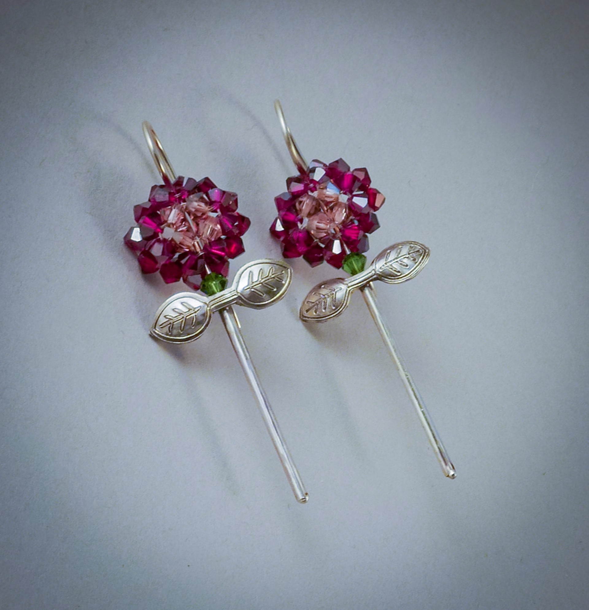 Rose Earrings by Beth Lonsinger