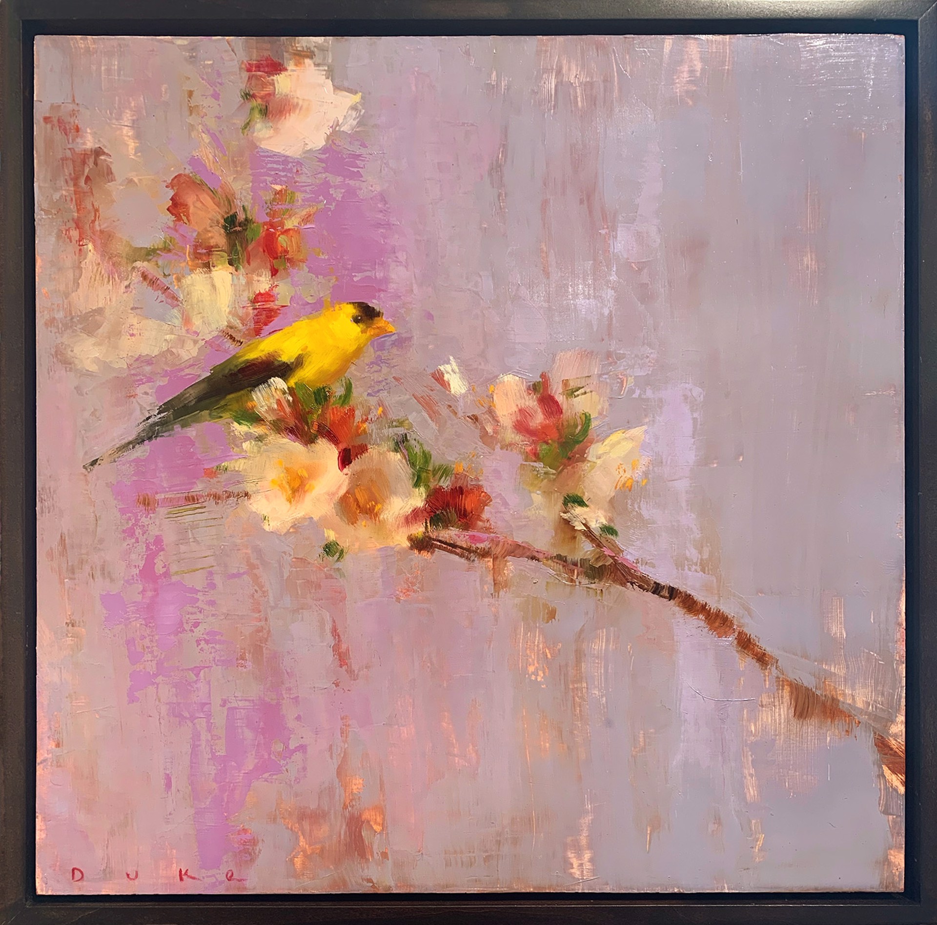 Goldfinch & Blooms | Leslie Duke by Jackson Hole Art Invitational x