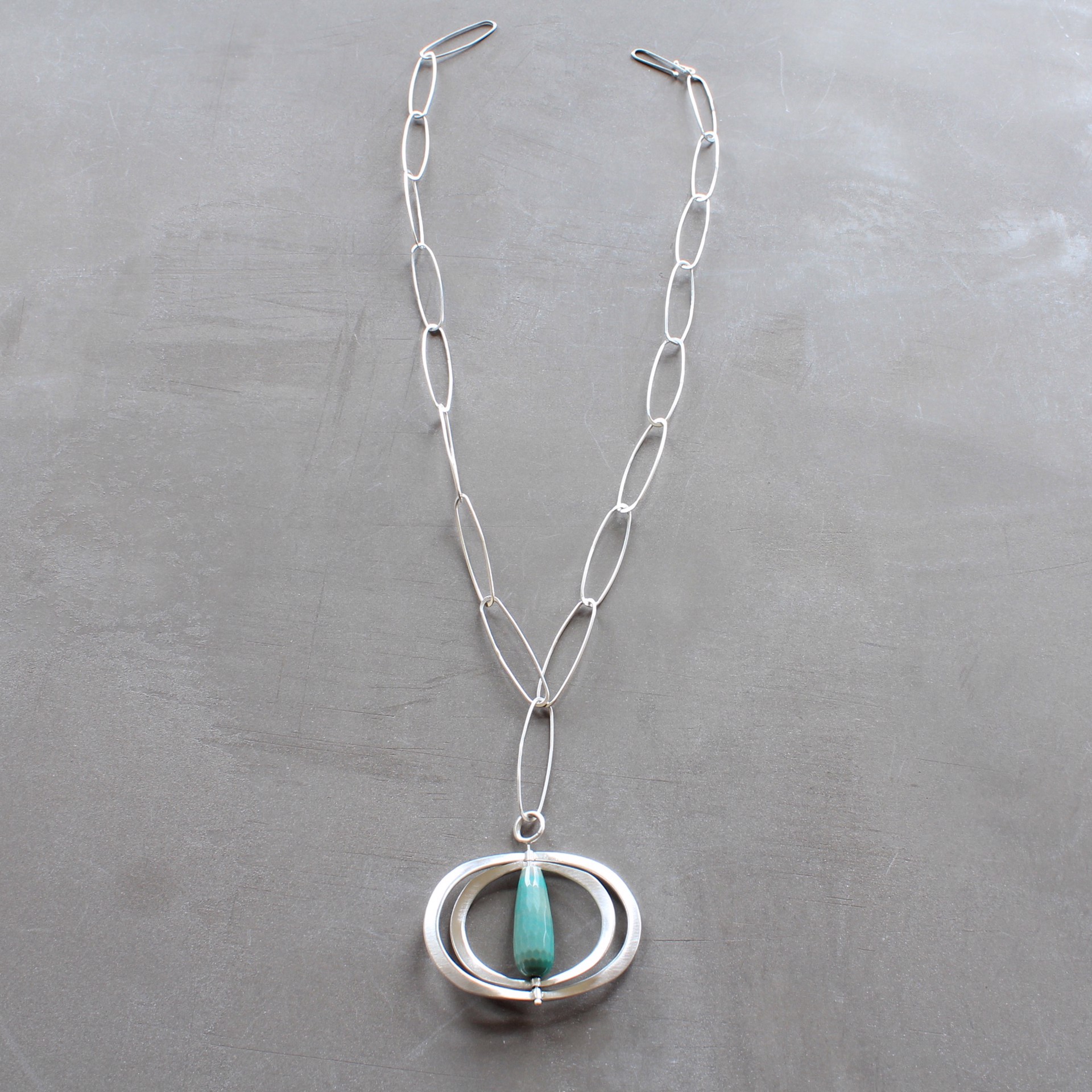 Turquoise + Kenetic Necklace by Audrey Laine