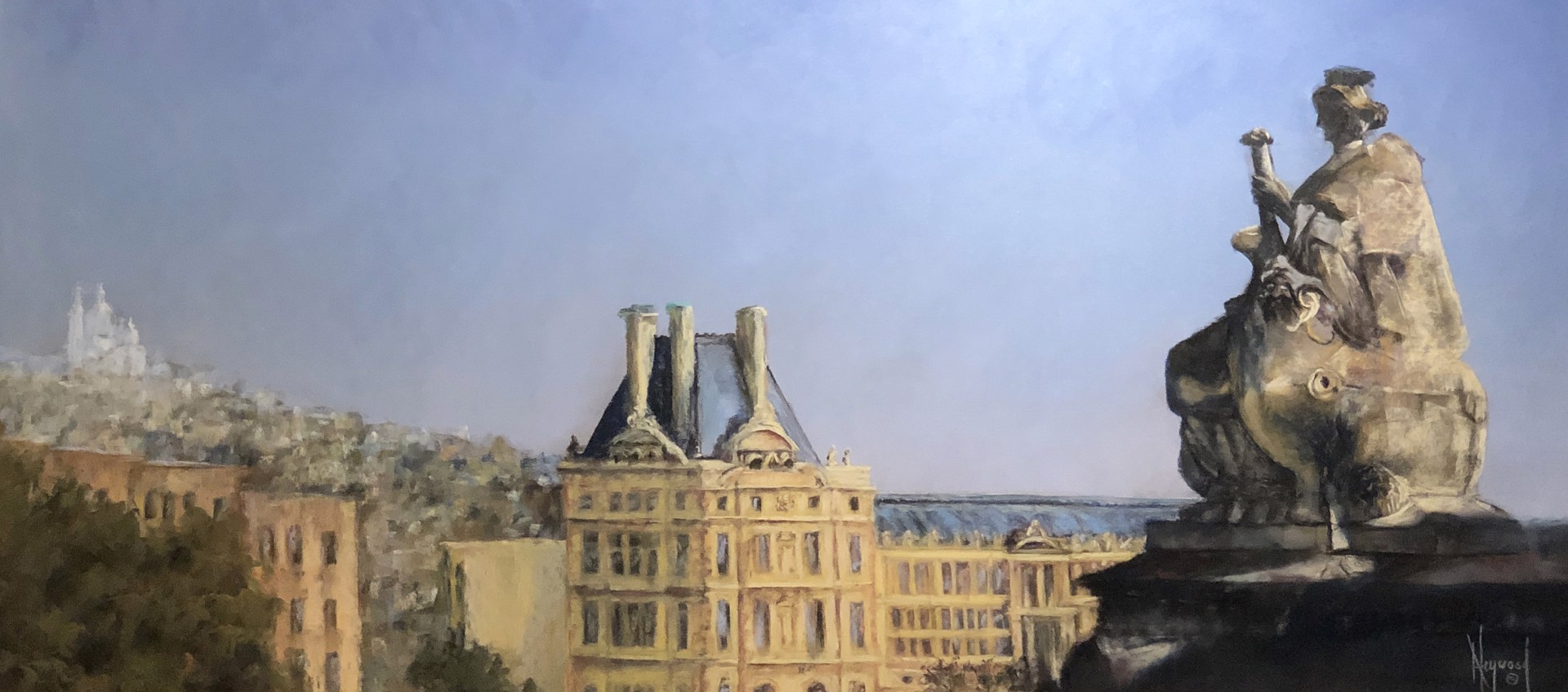 View from the Louvre by Anne Heywood