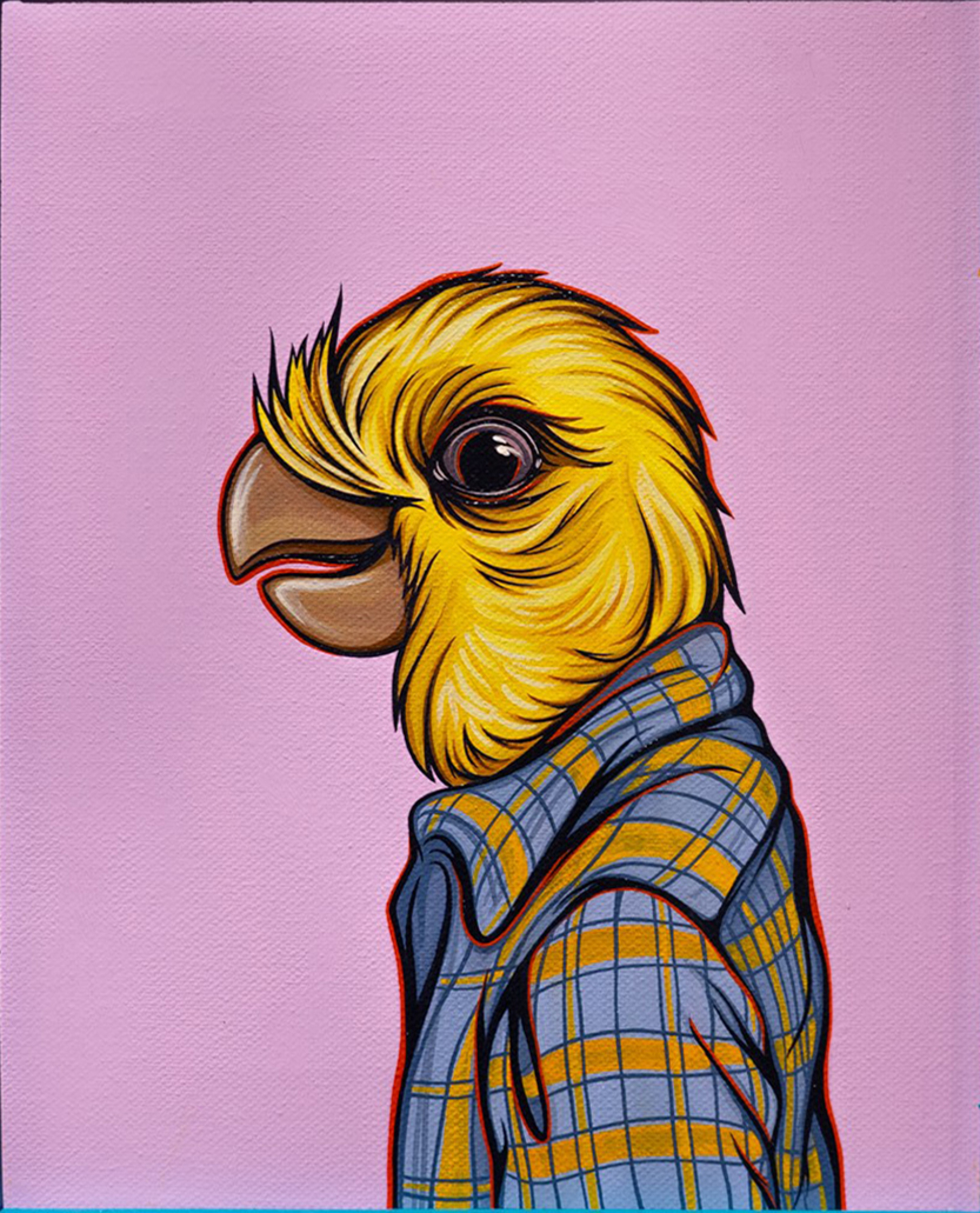 Bird in Your Dad's Shirt Cockatiel by Kaitlin Ziesmer