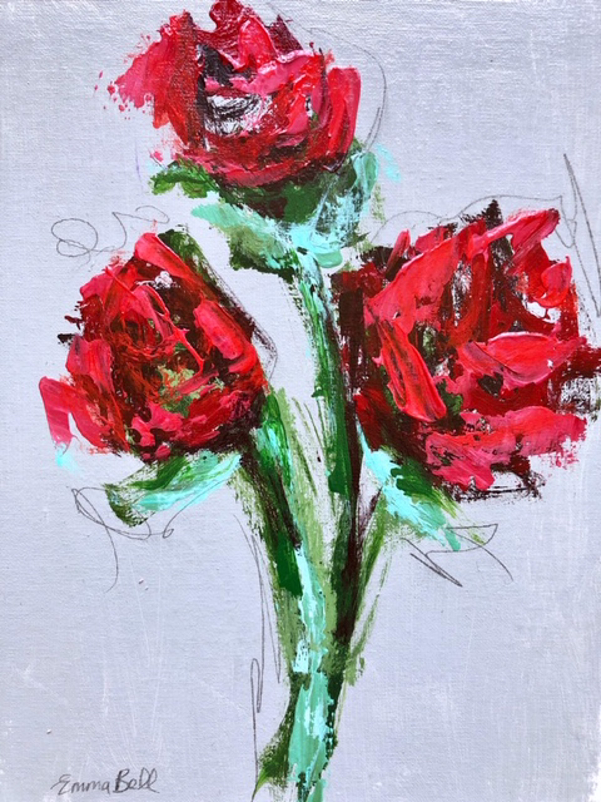 Valentine Roses #4 by Emma Bell