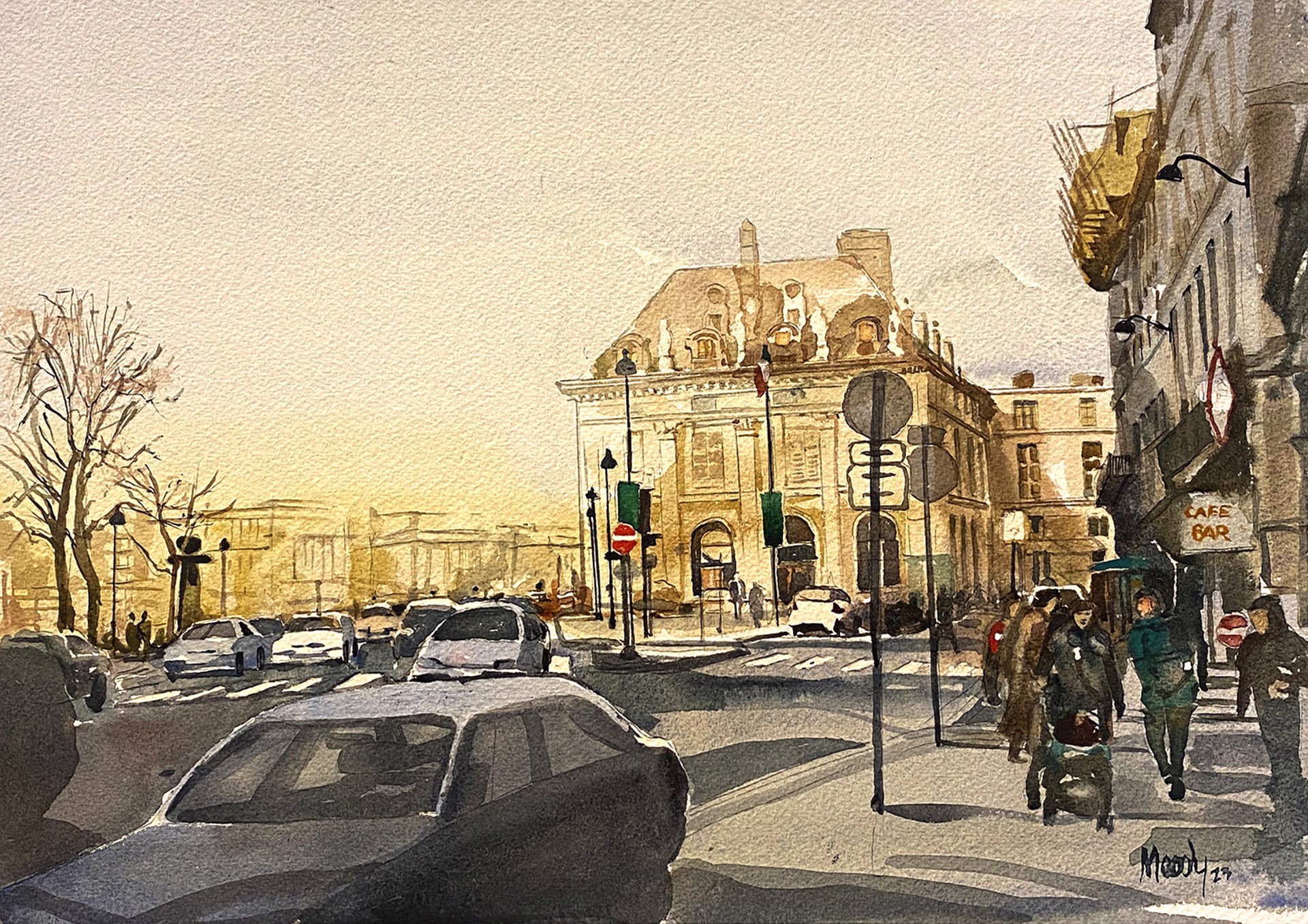 Paris Street Scene I by Bob Moody