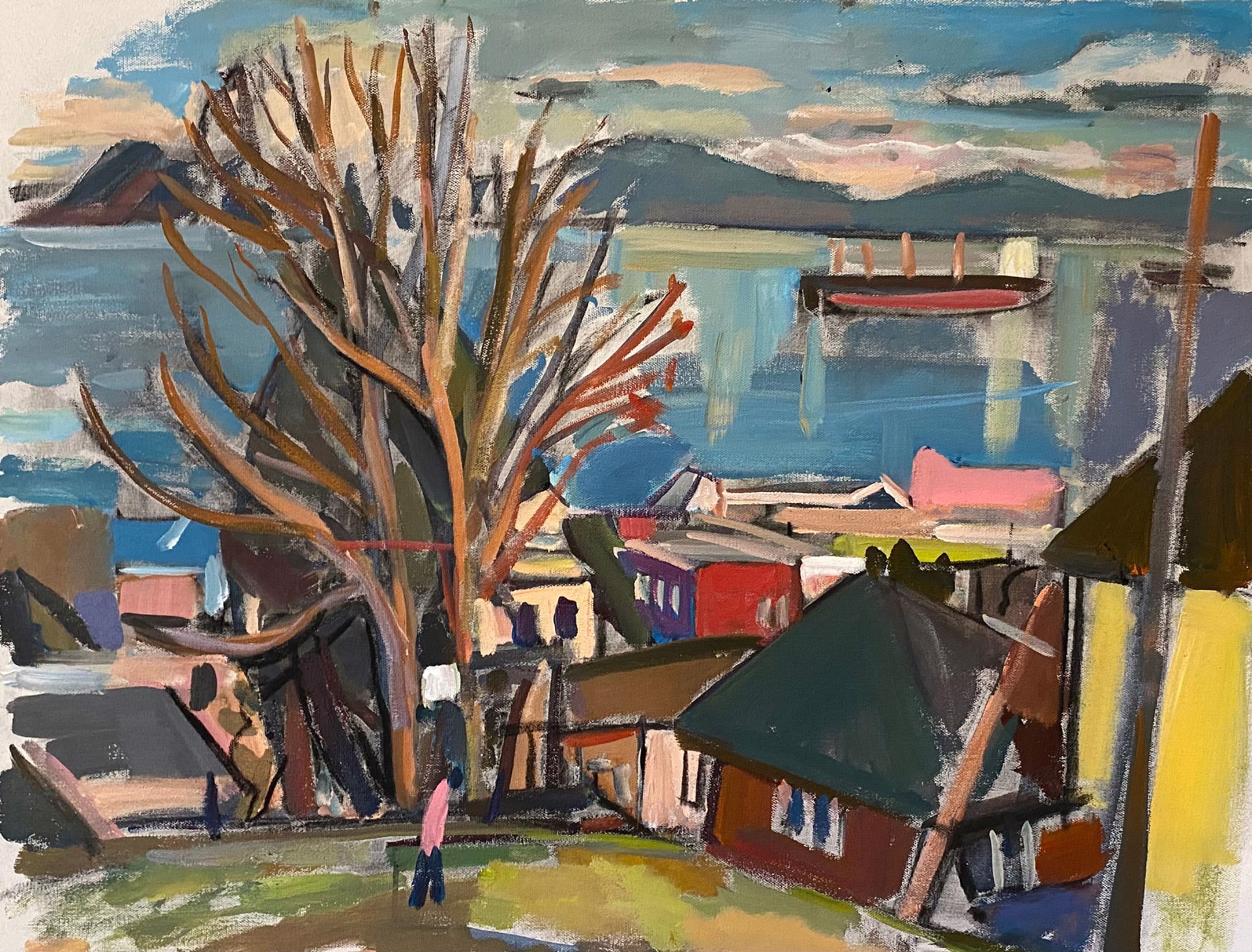 Pink Figure (Astoria) by Mark Andres