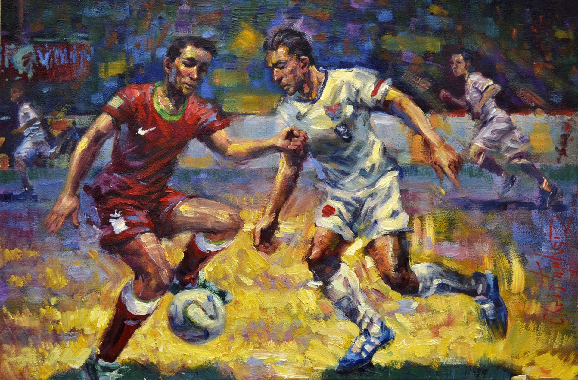 Untitled (Soccer Players) by Christopher M