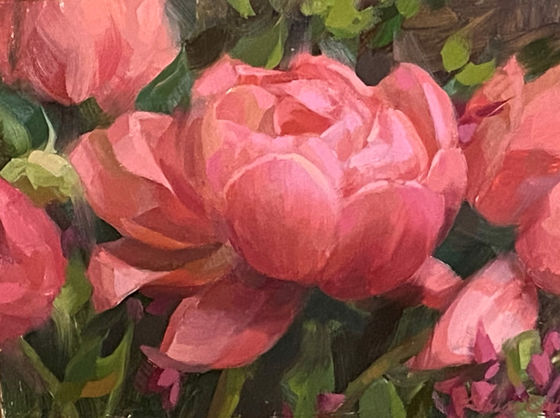 Pink Peonies II by Robin Cole